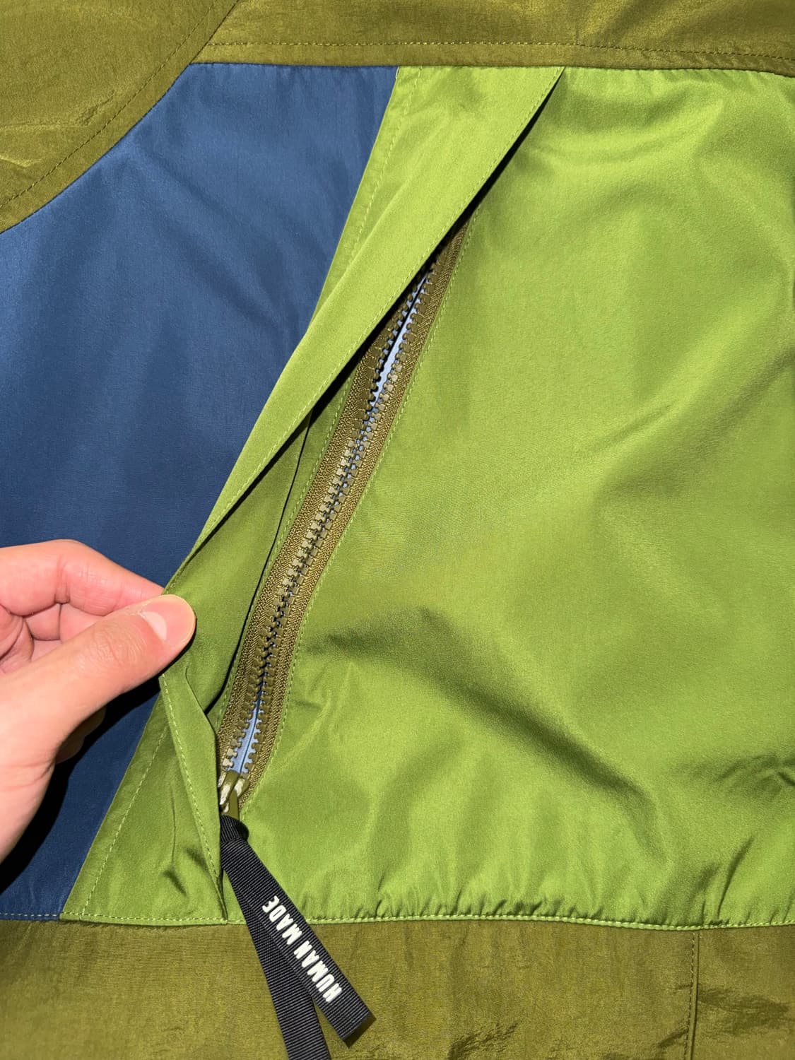 휴먼메이드 3-레이어 쉘 자켓 올리브 드랩 상품이미지4