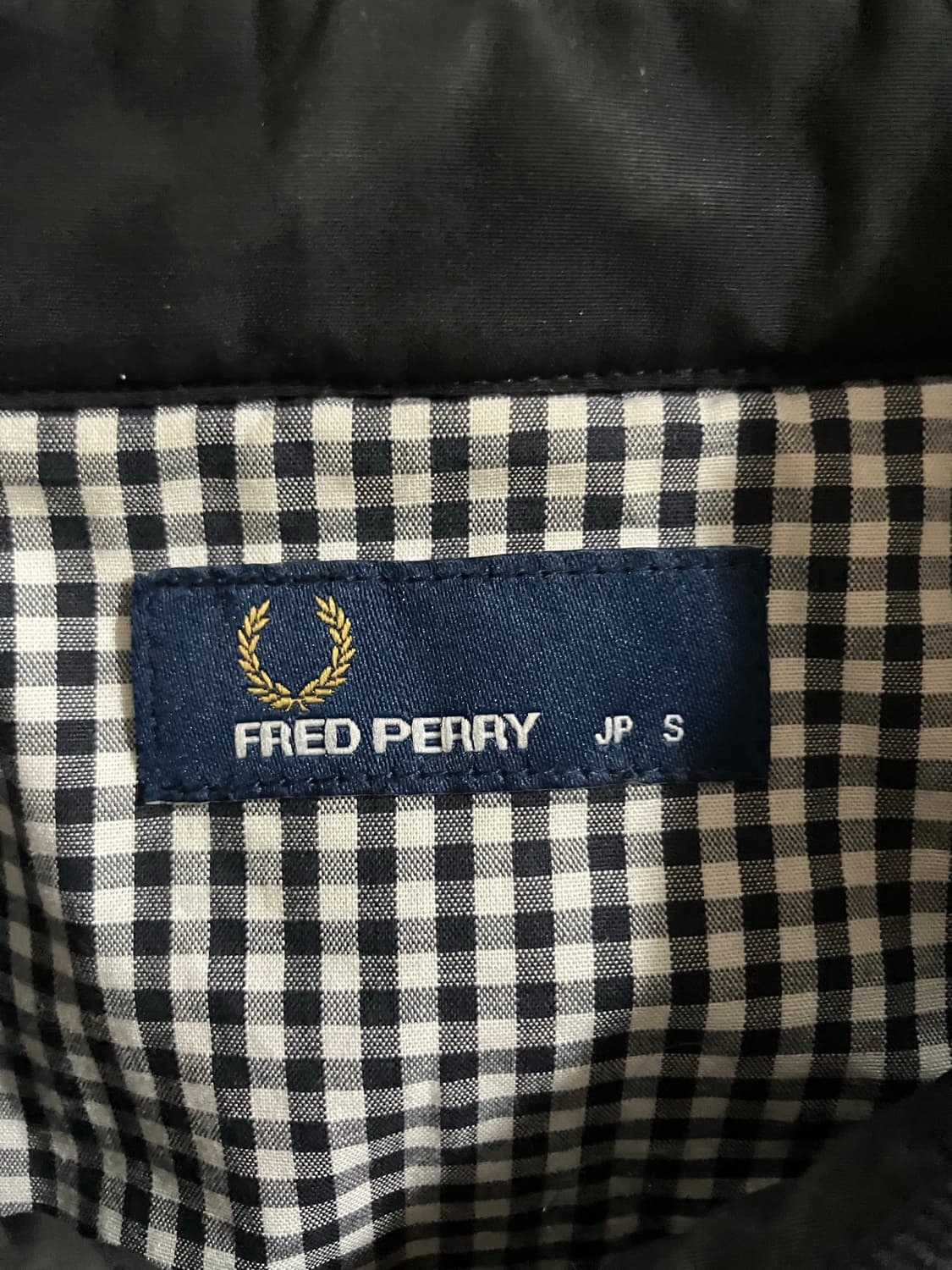 Fred Perry 프레드 페리 퀄팅 카라 점퍼 자켓 S 상품이미지5
