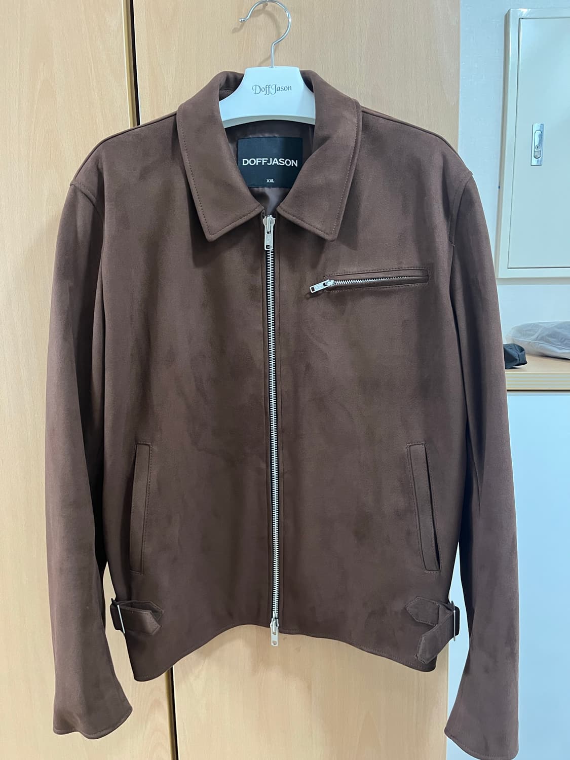 도프제이슨 오버핏 풀업 스웨이드 싱글 자켓 MOCHA XXL 상품이미지1