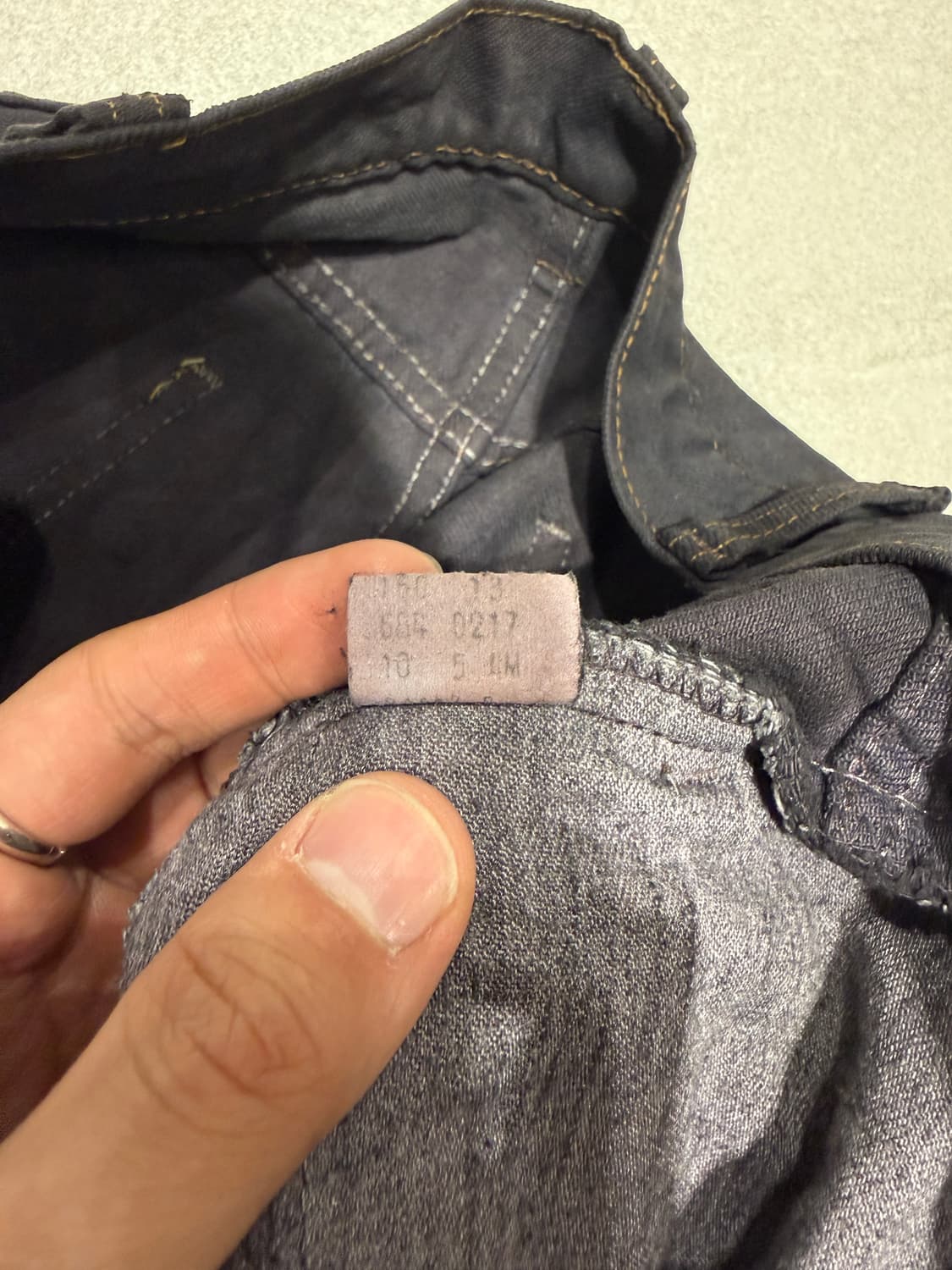 리바이스 70s 684 벨바텀 부츠컷 블랙염색 상품이미지3