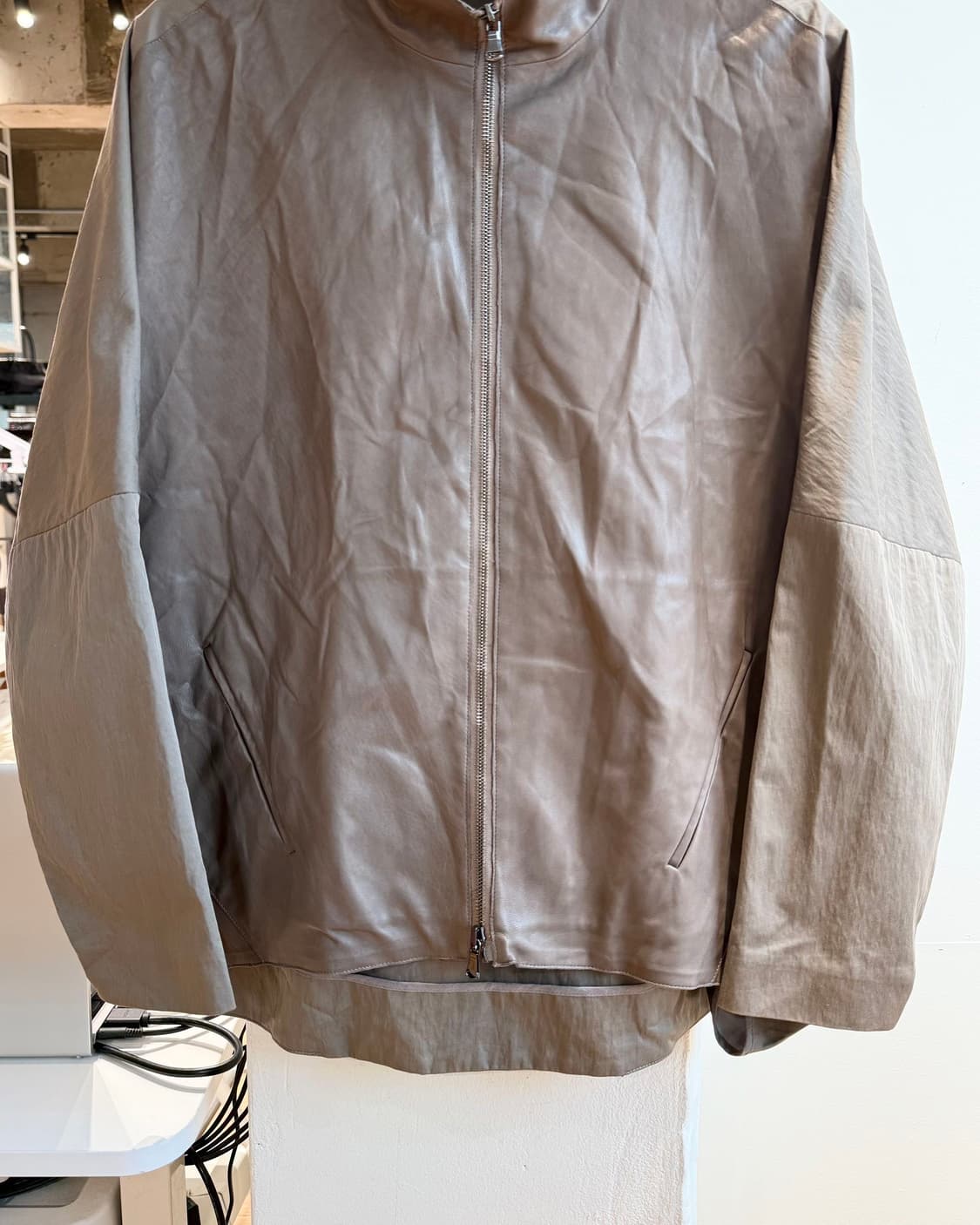 요지 야마모토 브라운 폴라마인드 나일론 자켓  상품이미지6