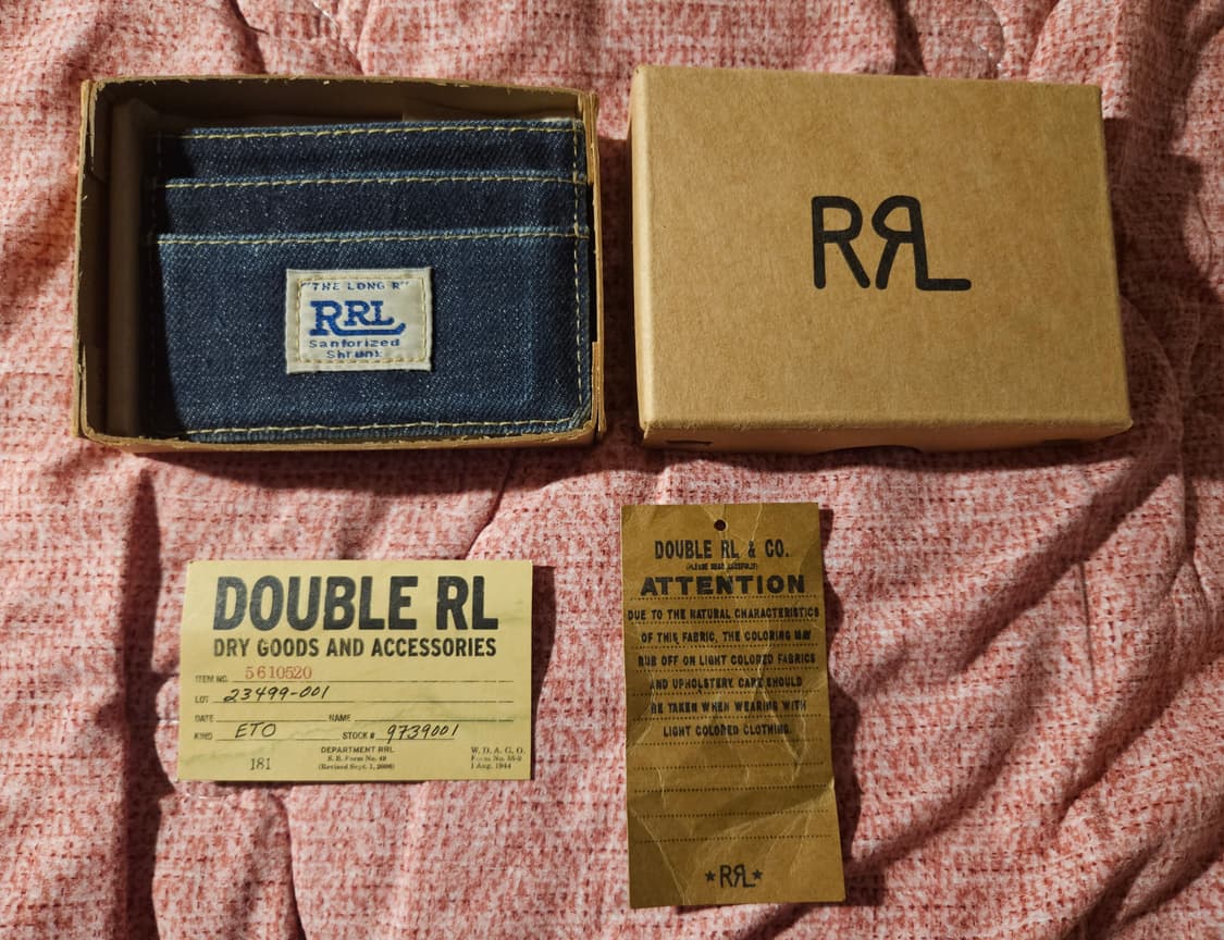 RRL 인디고데님 카드지갑 풀세트 상품이미지2