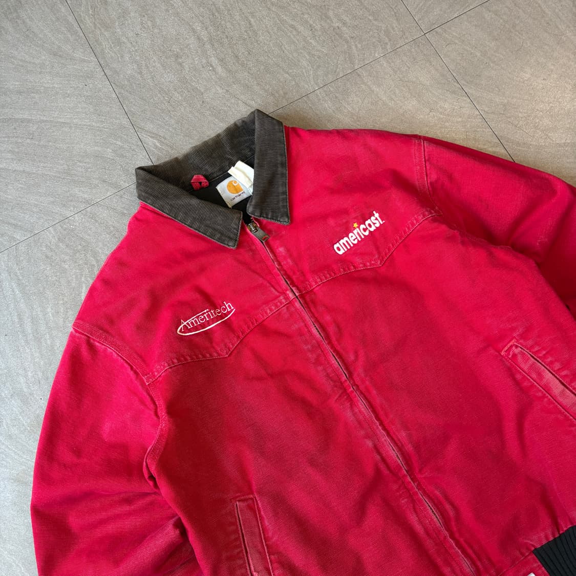 90s Carhartt  90년대 생산 칼하트 레드 산타페 자켓 상품이미지2