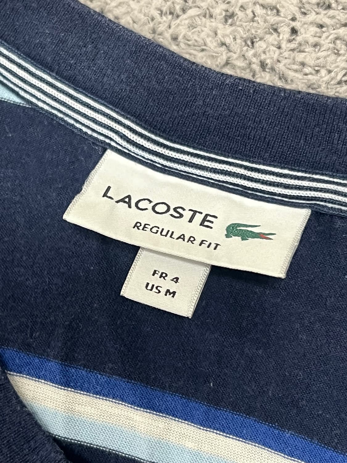 (M) 라코스테 스트라이프 반팔 상품이미지3