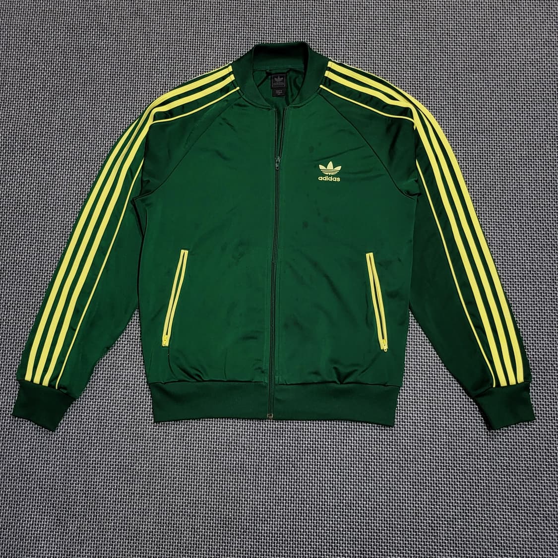 아디다스 슈퍼스타 트랙탑 져지 초록/옐로 (100) 상품이미지1