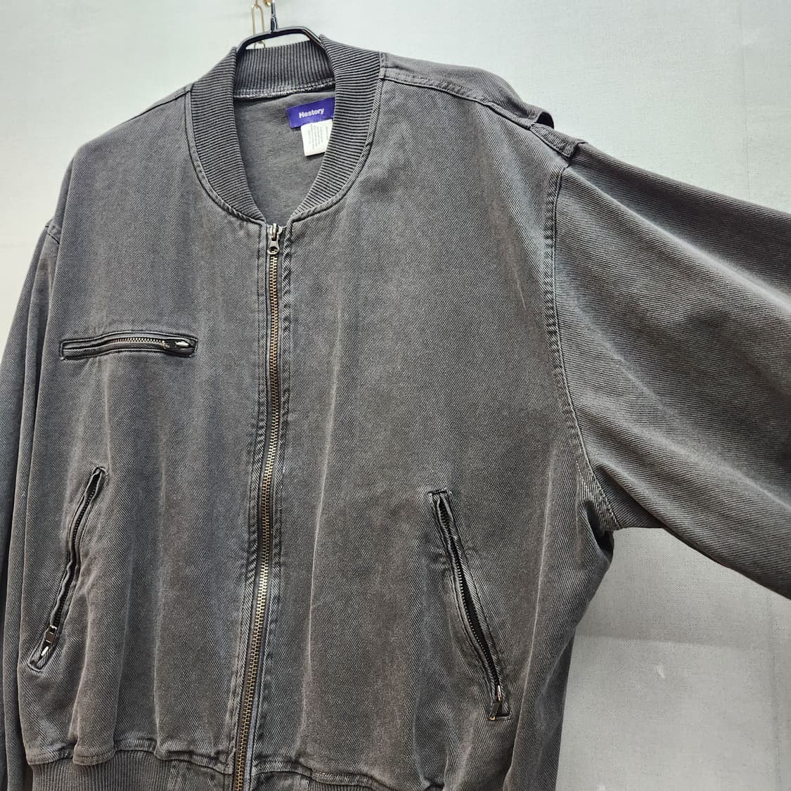 Hestory 피그먼트 오버핏 항공점퍼 3XL 상품이미지2