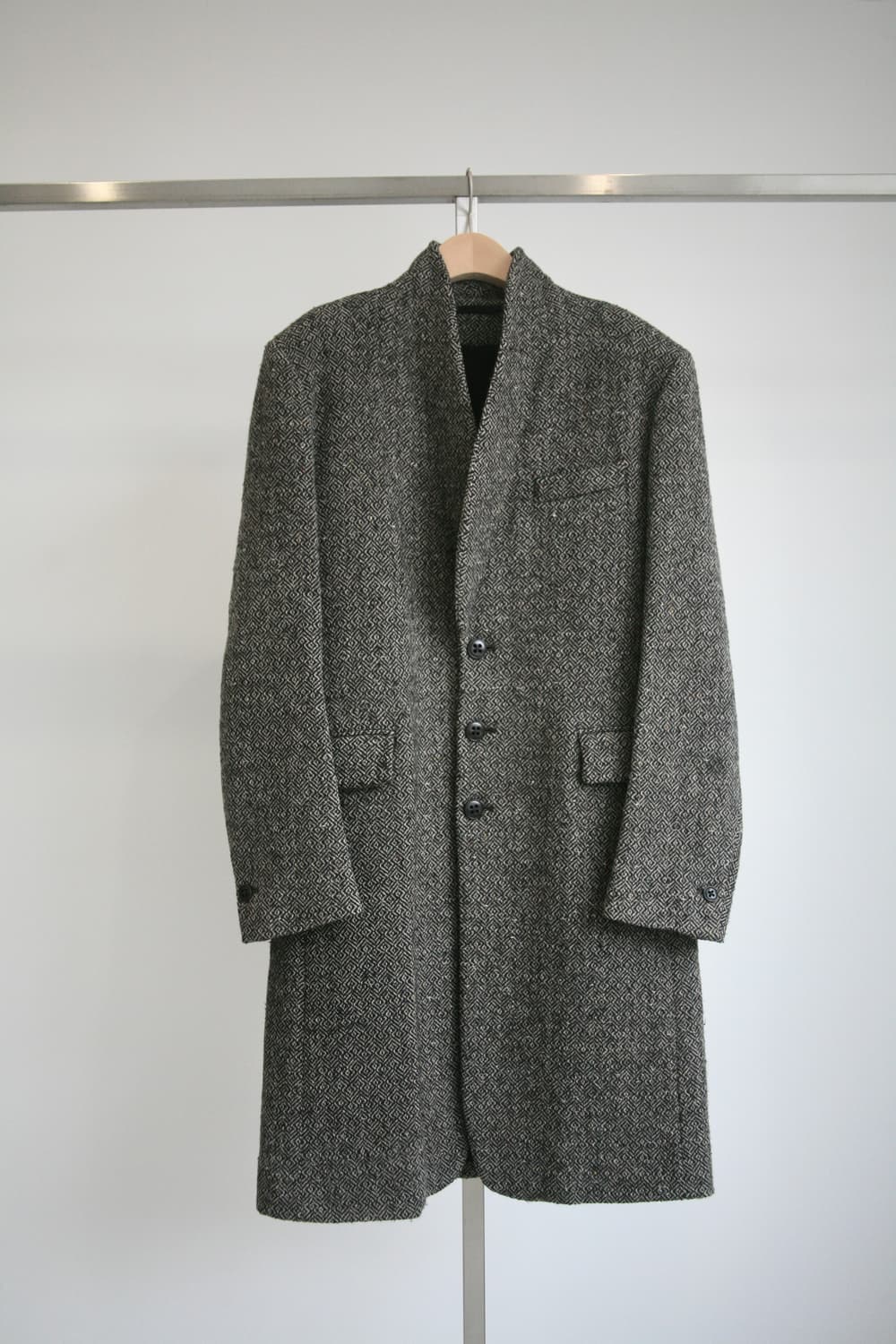 Shawl Collar Tweed Coat 상품이미지4