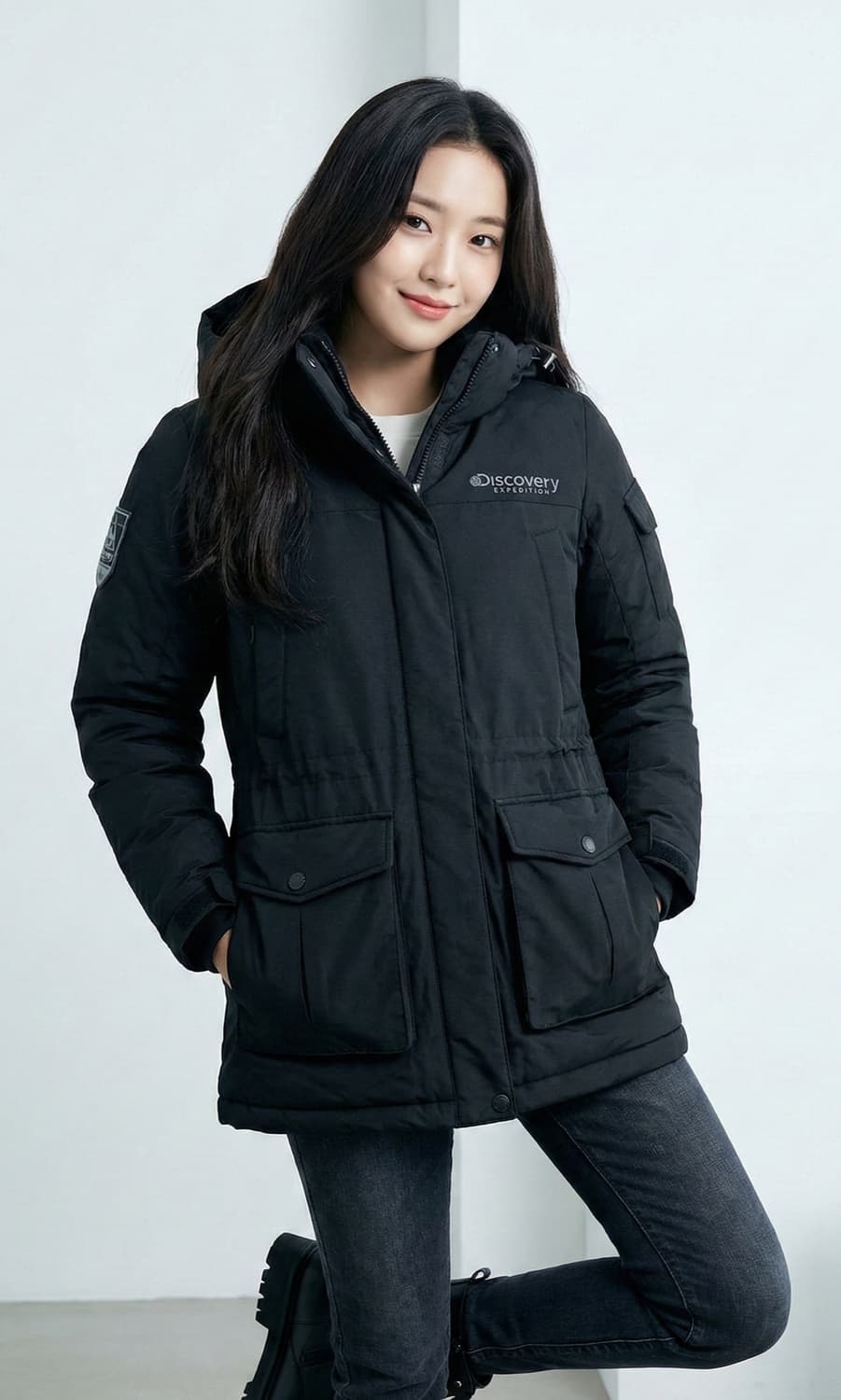 디스커버리 익스페디션. 여성 구스다운 패딩 점퍼_90 상품이미지1
