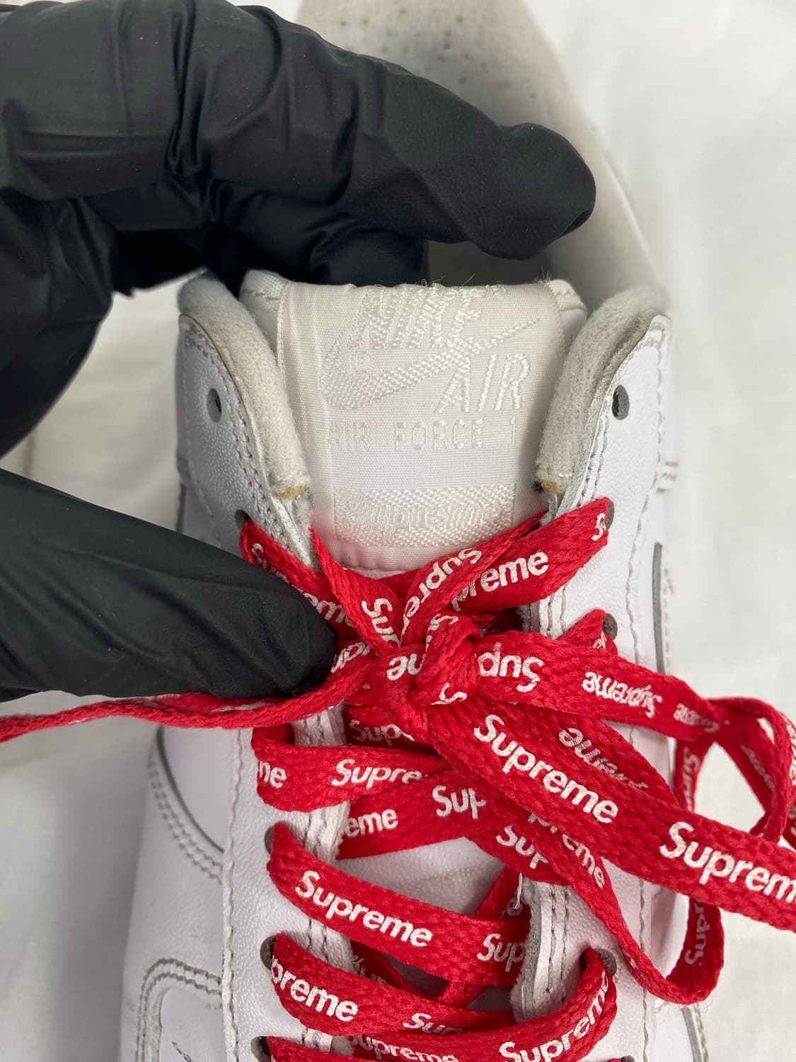 슈프림 x 나이키 에어포스 화이트 240 <87> 상품이미지6