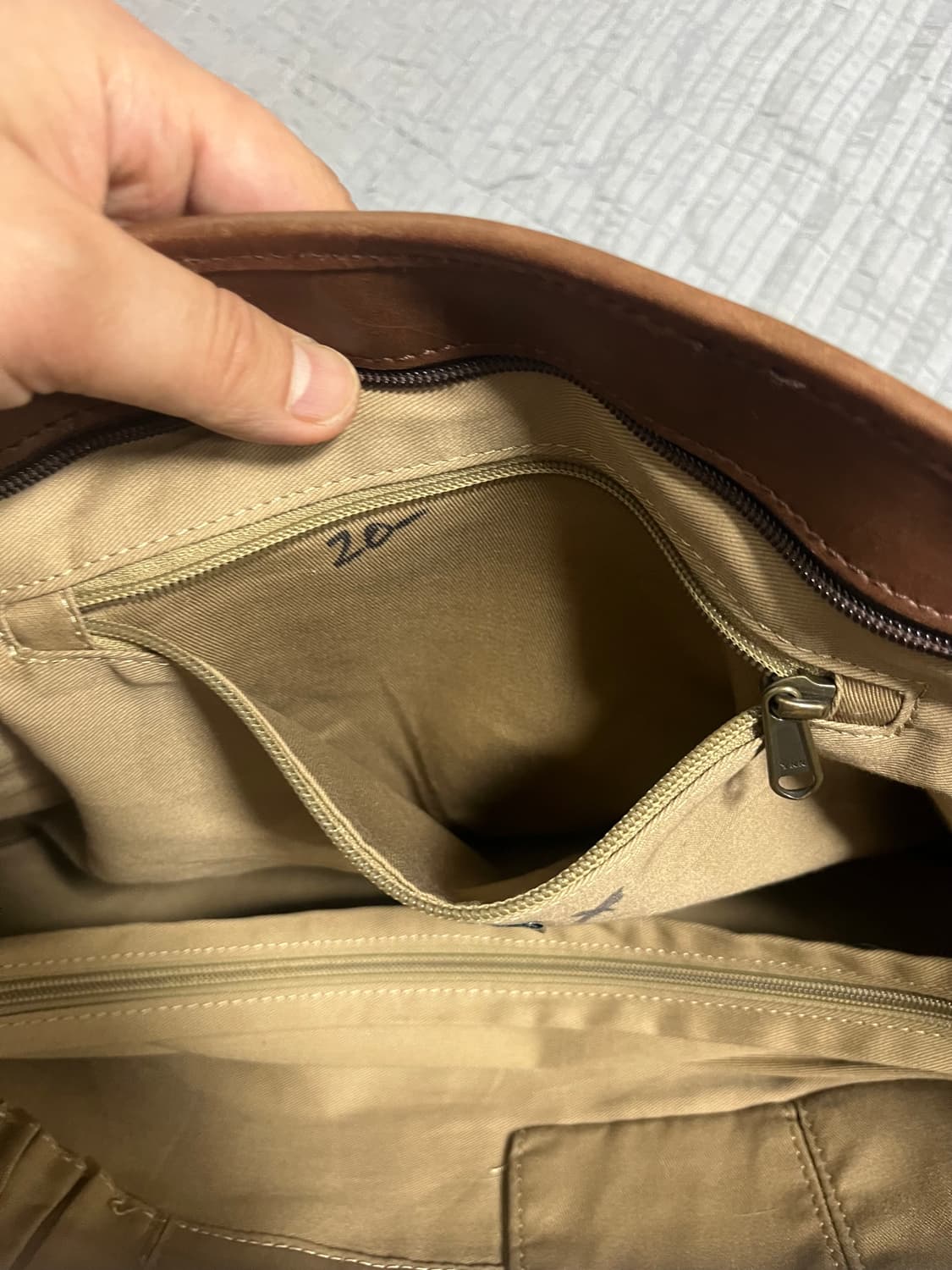 [OS] L.L.BEAN 엘엘빈 브라운 레더 토트백 상품이미지8