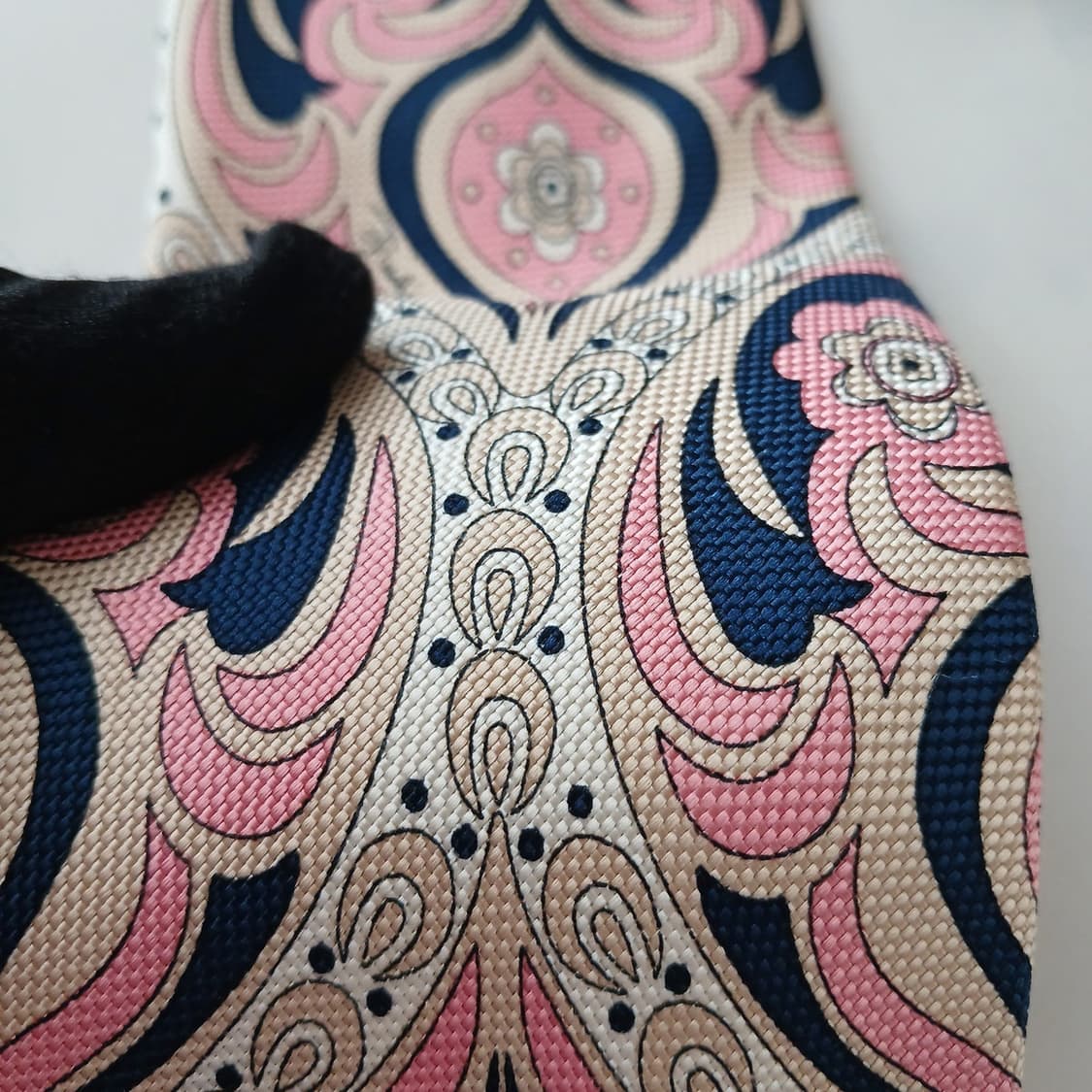 에밀리오 푸치 실크 핑크 플로럴 넥타이 9.2cm A등급 A18994
 상품이미지7