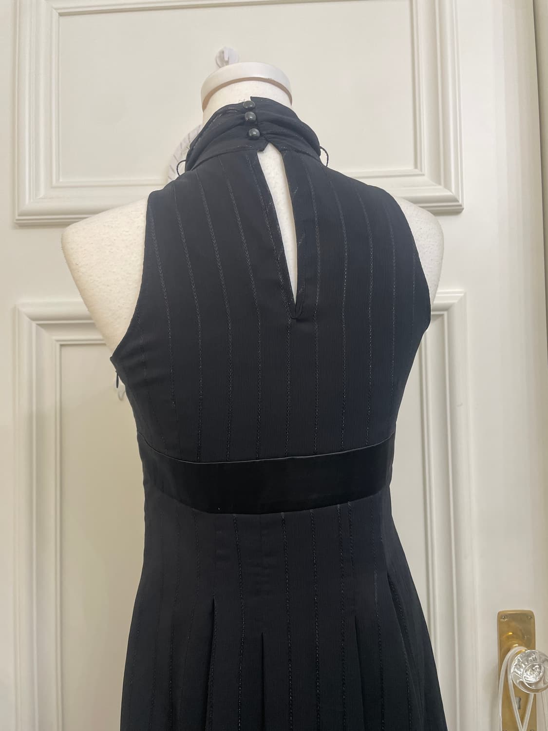 black shirring pleats slim halter opc 상품이미지4