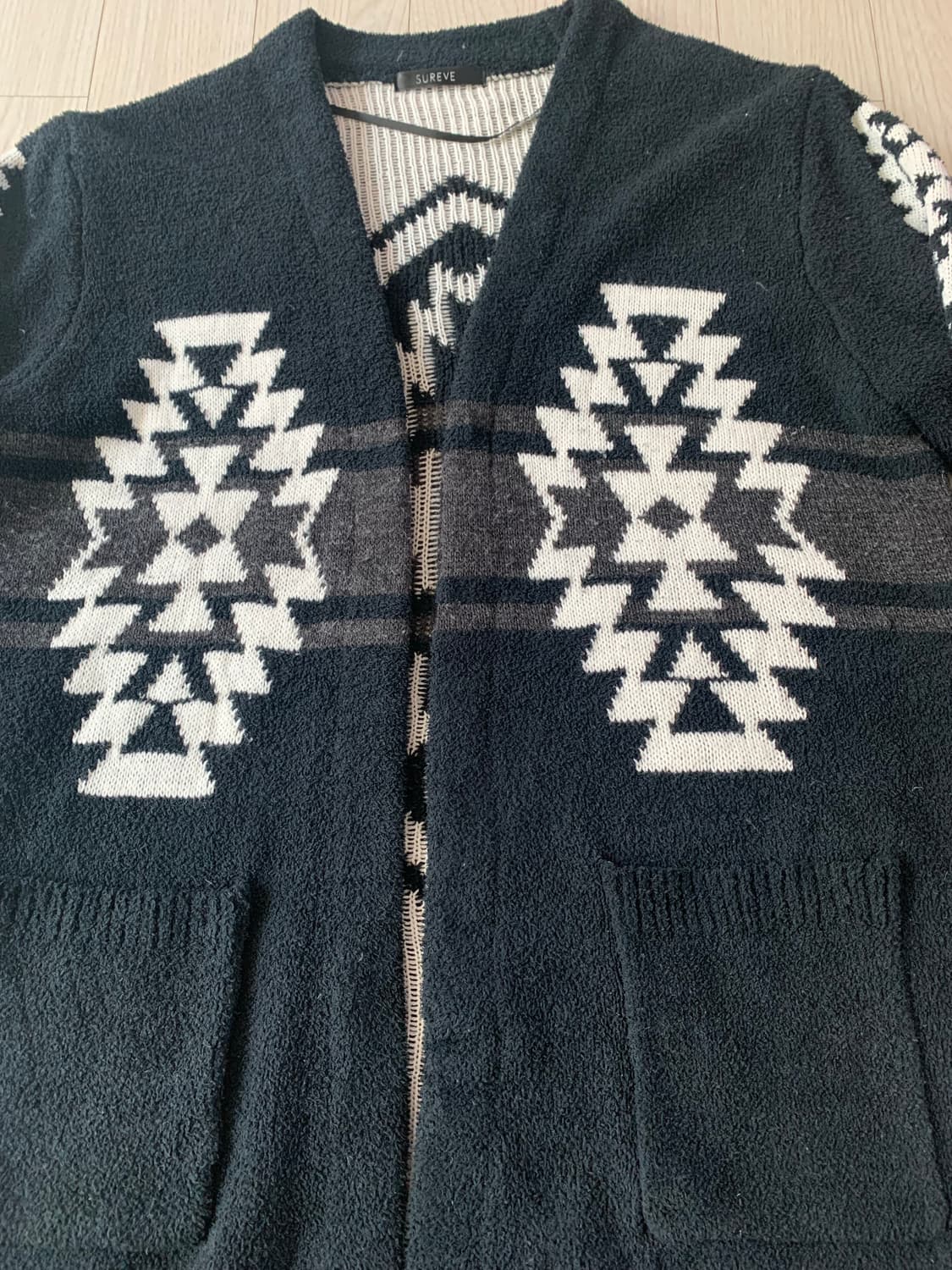 SUR EYE 패턴 니트 가디건 (일본빈티지) 상품이미지2