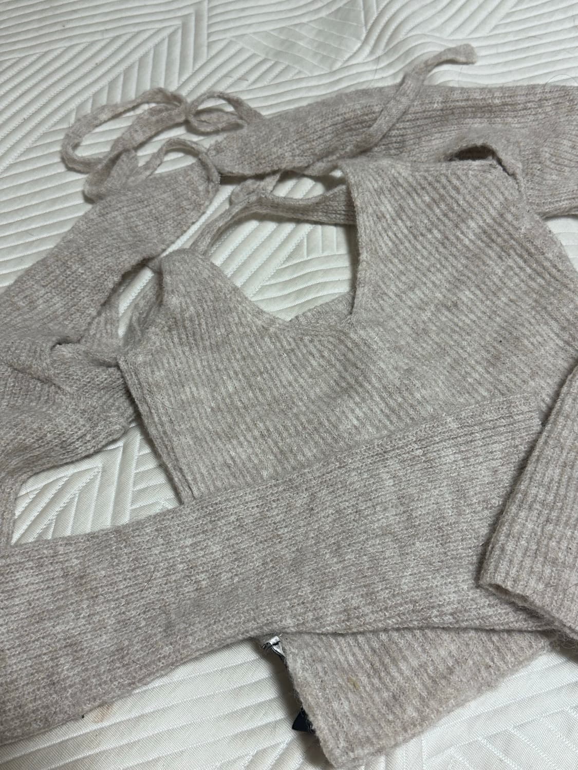 [프리지아 착용] 볼레로 홀터 니트  상품이미지2