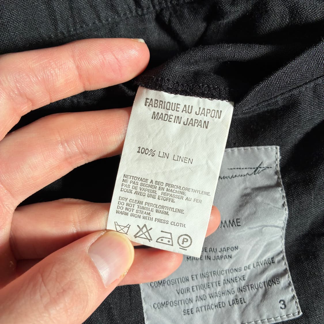 [3] 요지야마모토 뿌르옴므 린넨 밀리터리 재킷 상품이미지5