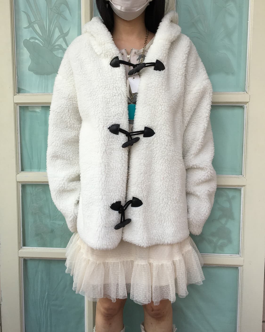 Reversible duffle button jacket 상품이미지1