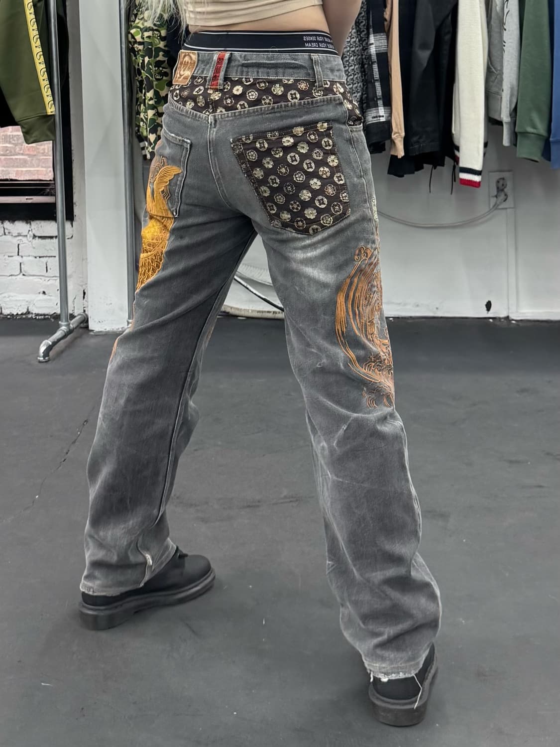 카라쿠리 타마시 오리엔탈 데님팬츠 상품이미지4