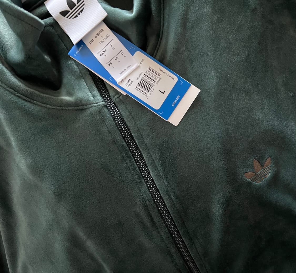 [새상품] L ) 아디다스 FB TT 벨루어 트랙탑 상품이미지3