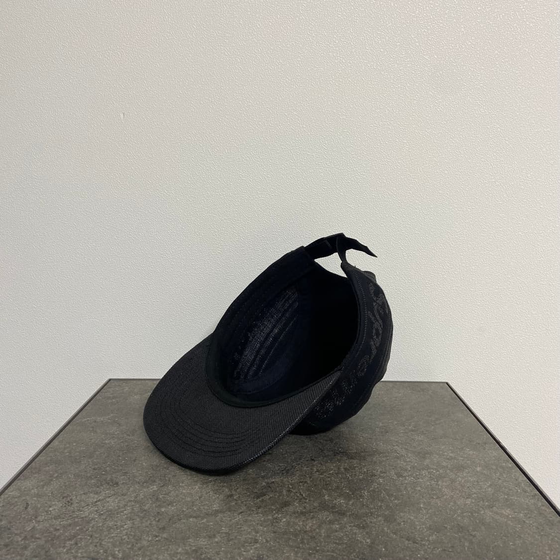 슈프림 우븐 사이드 로고 블랙 캠프캡 모자 상품이미지6