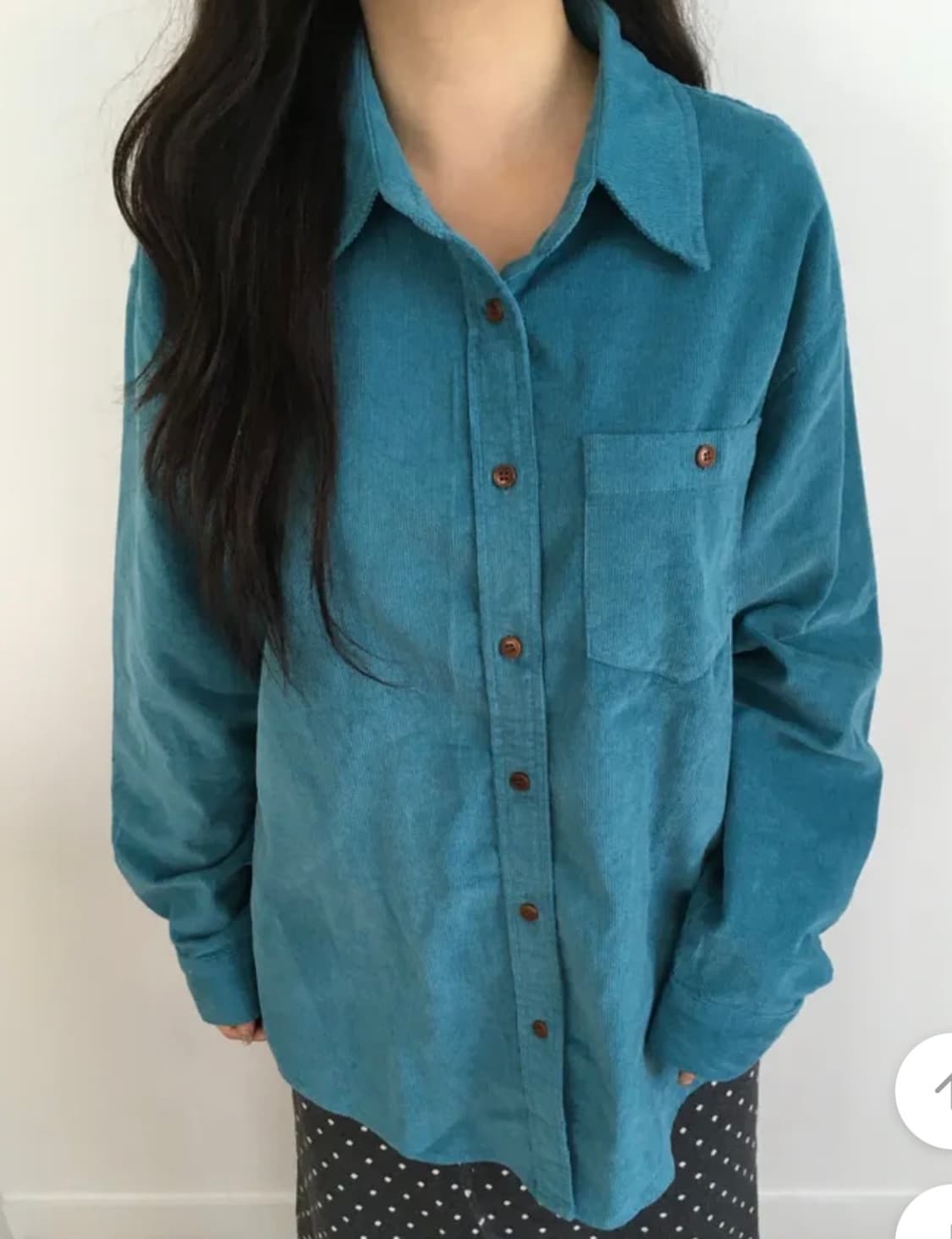 빈티지 골덴 우드 셔츠 상품이미지1