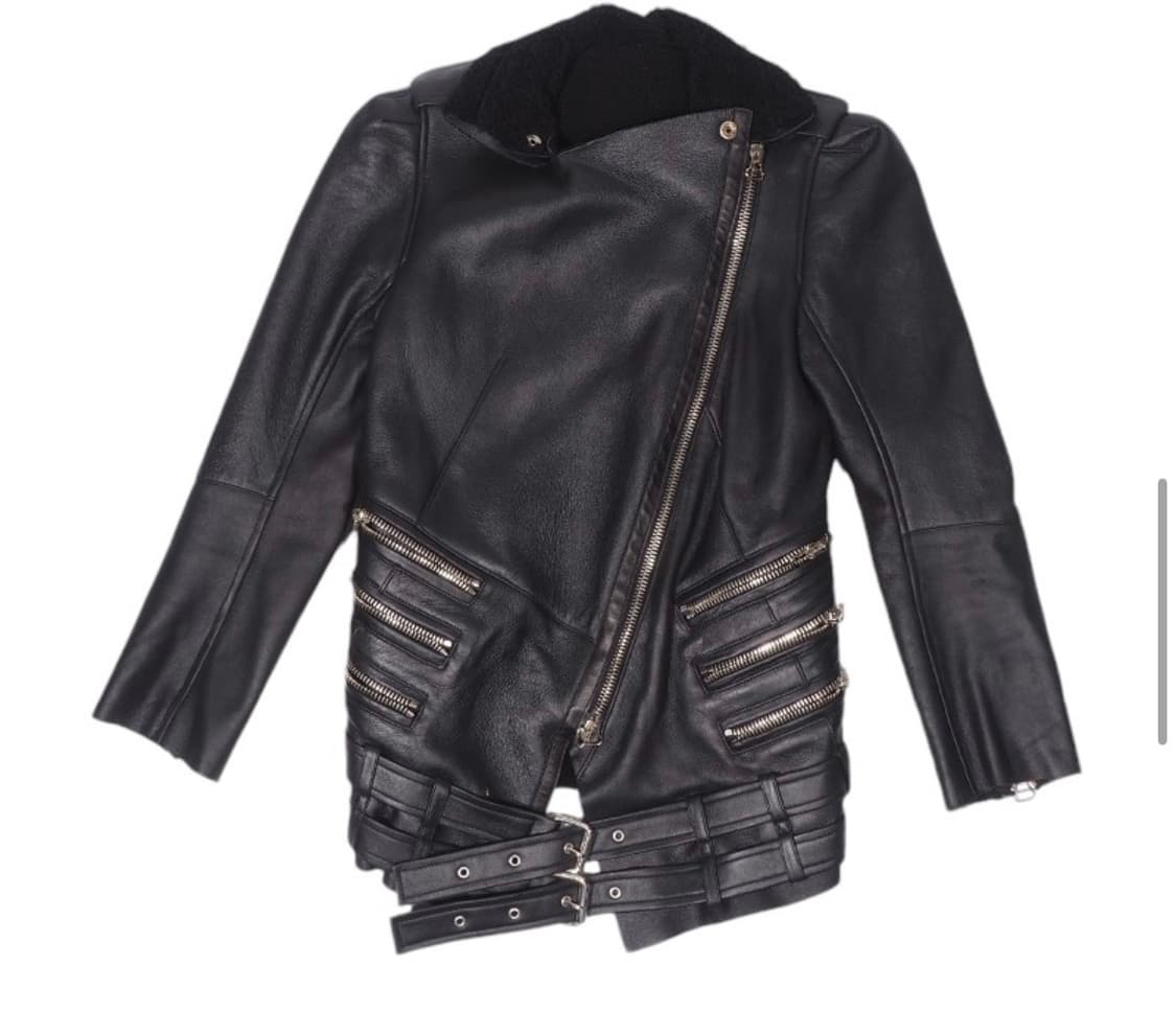 발망 aw09 데카르넹 더블 밸티드 레더자켓  상품이미지1