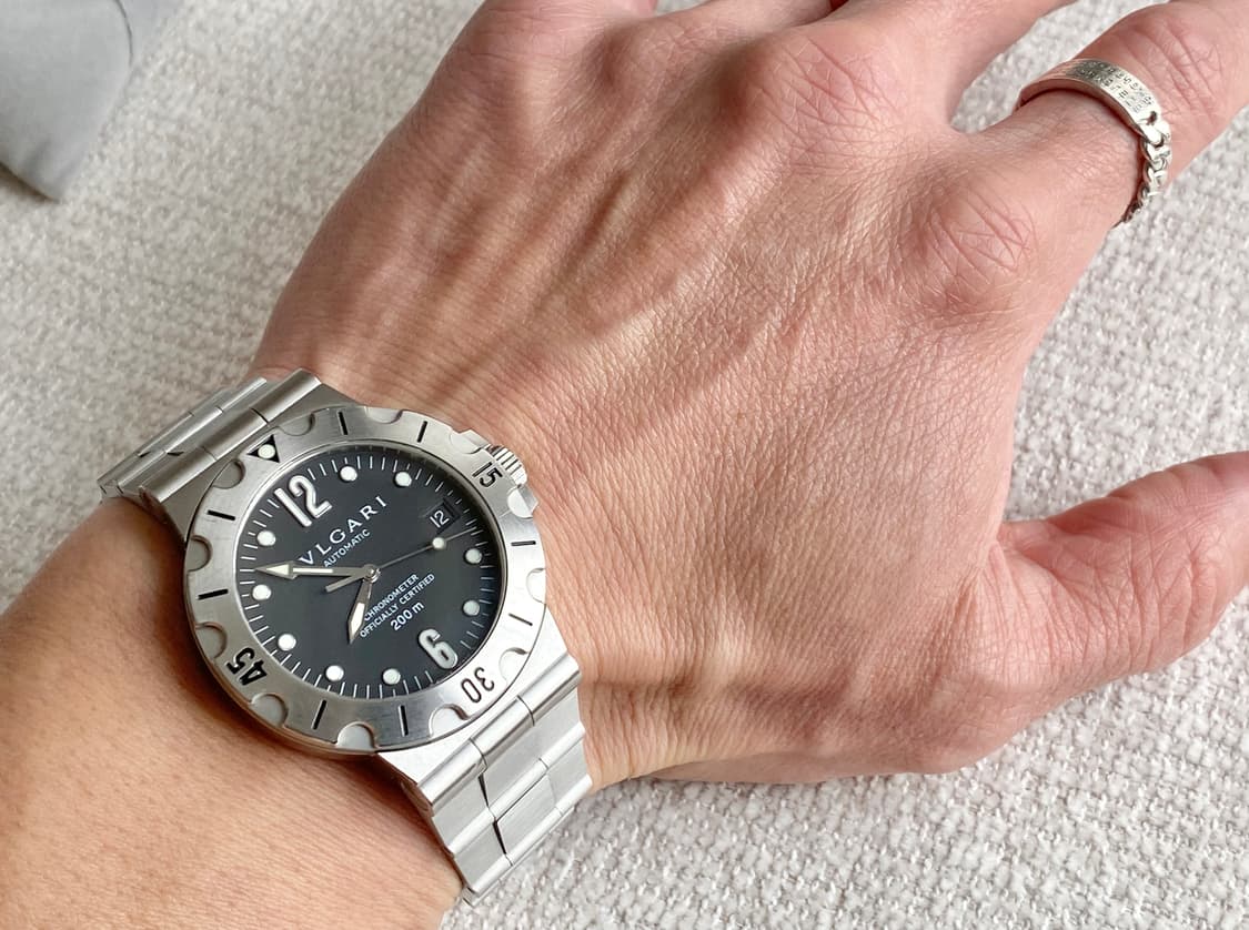 불가리 디아고노 스쿠버 SD38S 오토메틱 38mm 스틸 상품이미지3