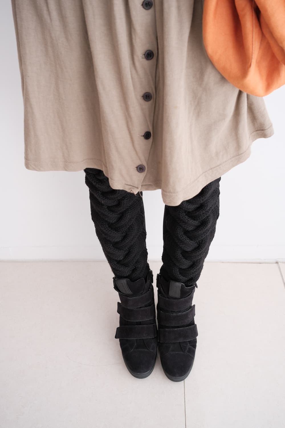 Cable knit docking tights 상품이미지1