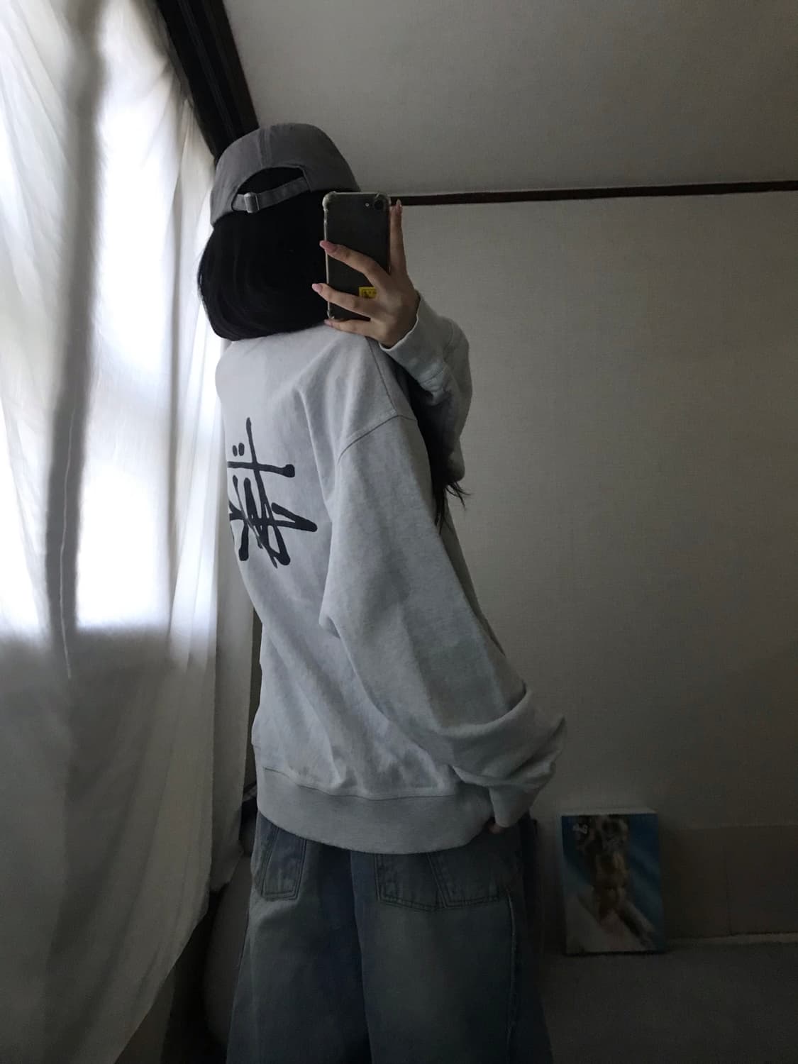 스투시 멜란지 빅로고 맨투맨 상품이미지4