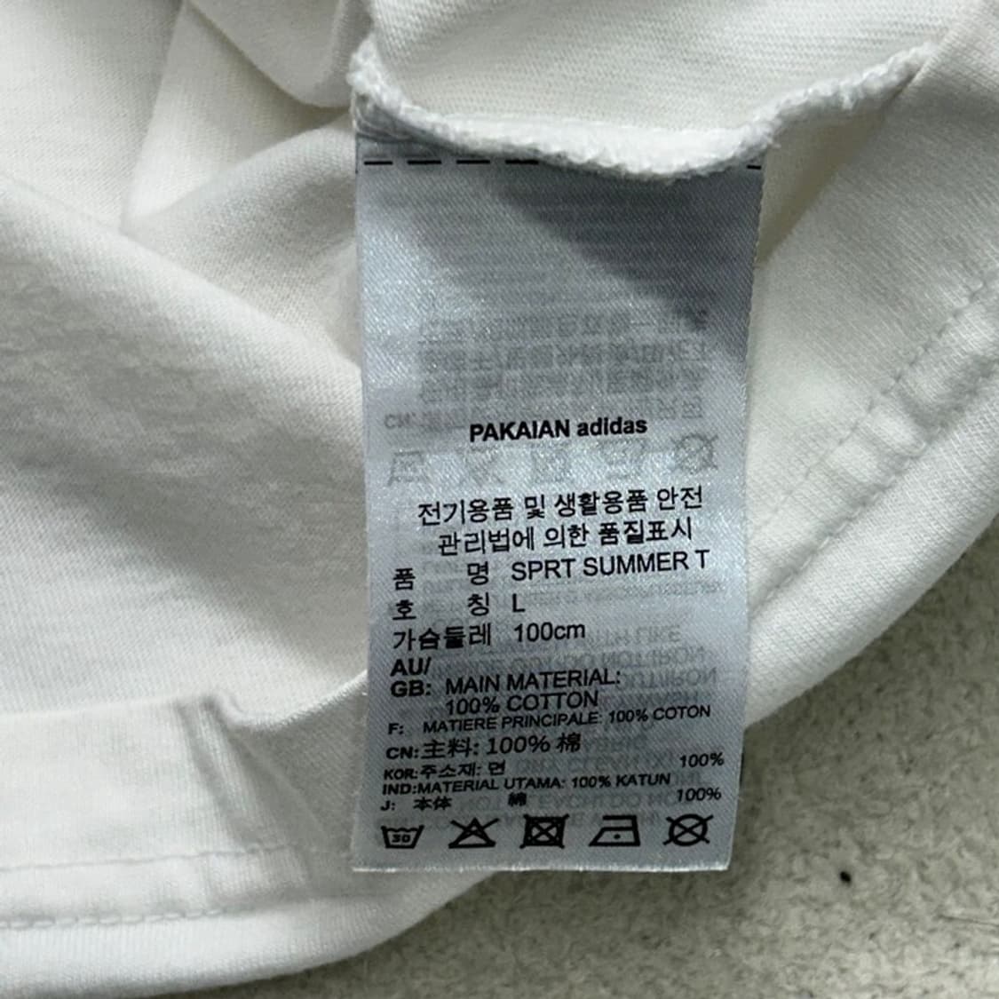 ADIDAS 그래픽 프린팅 티셔츠 L 상품이미지6