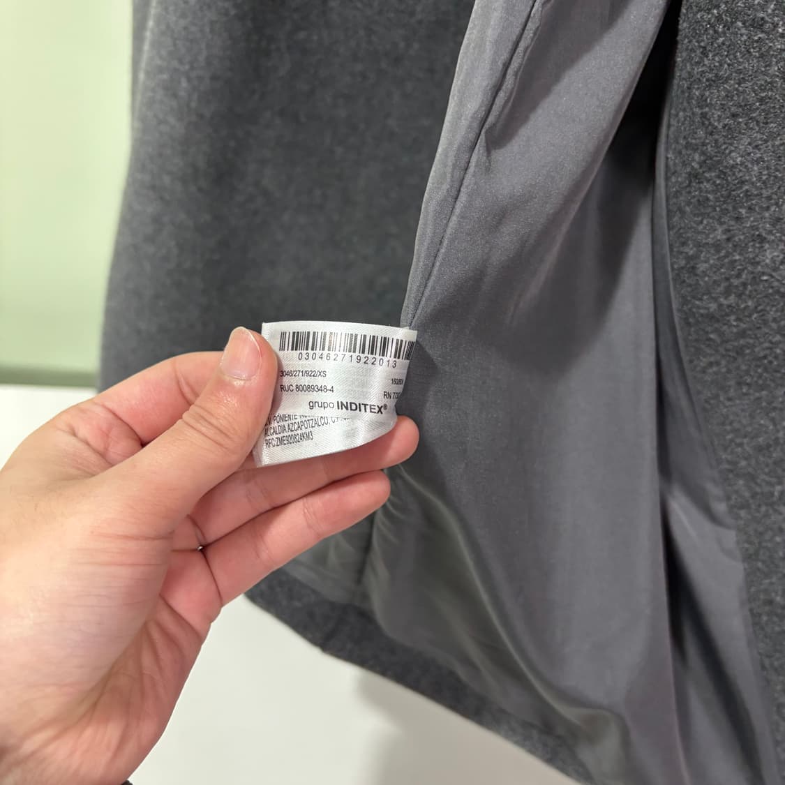 95 자라 차콜 롱 더블코트 상품이미지4