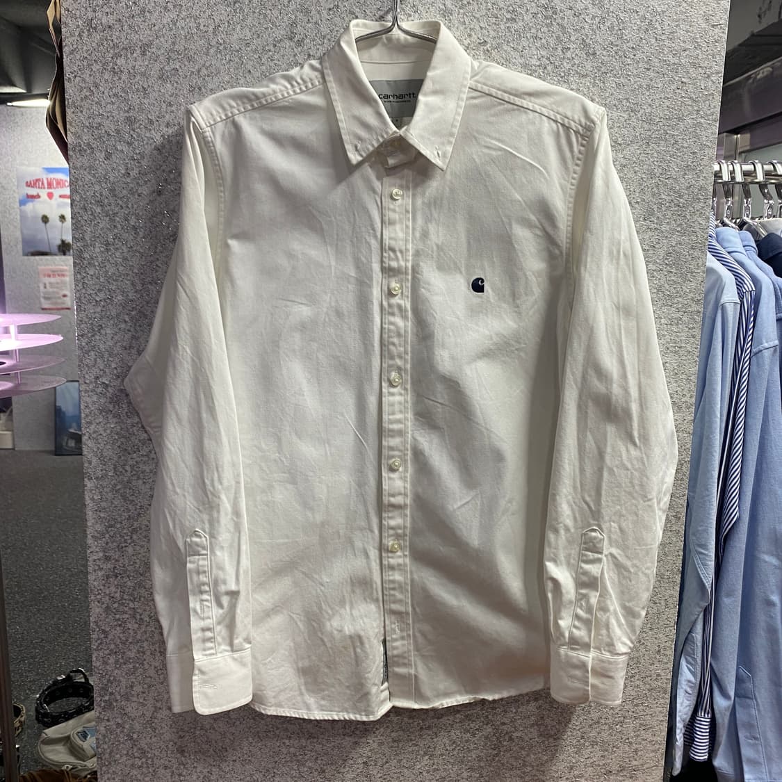 칼하트 스몰로고 WIP 메디슨 화이트 셔츠 B3819 상품이미지2