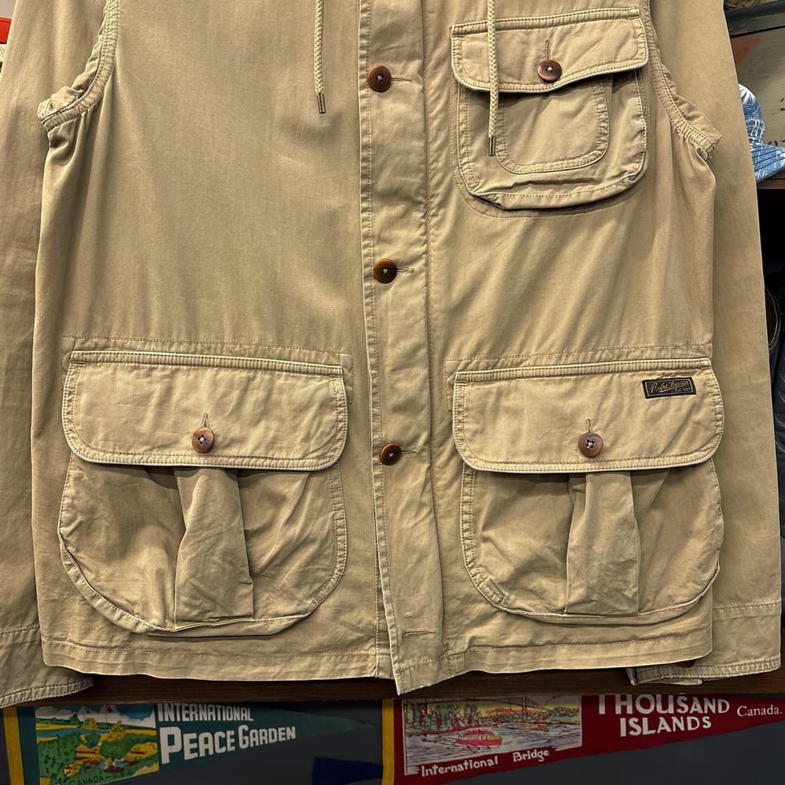 90s 폴로 랄프로렌 코튼트윌 유틸리티 헌팅포켓 후드파카 N1172 상품이미지4