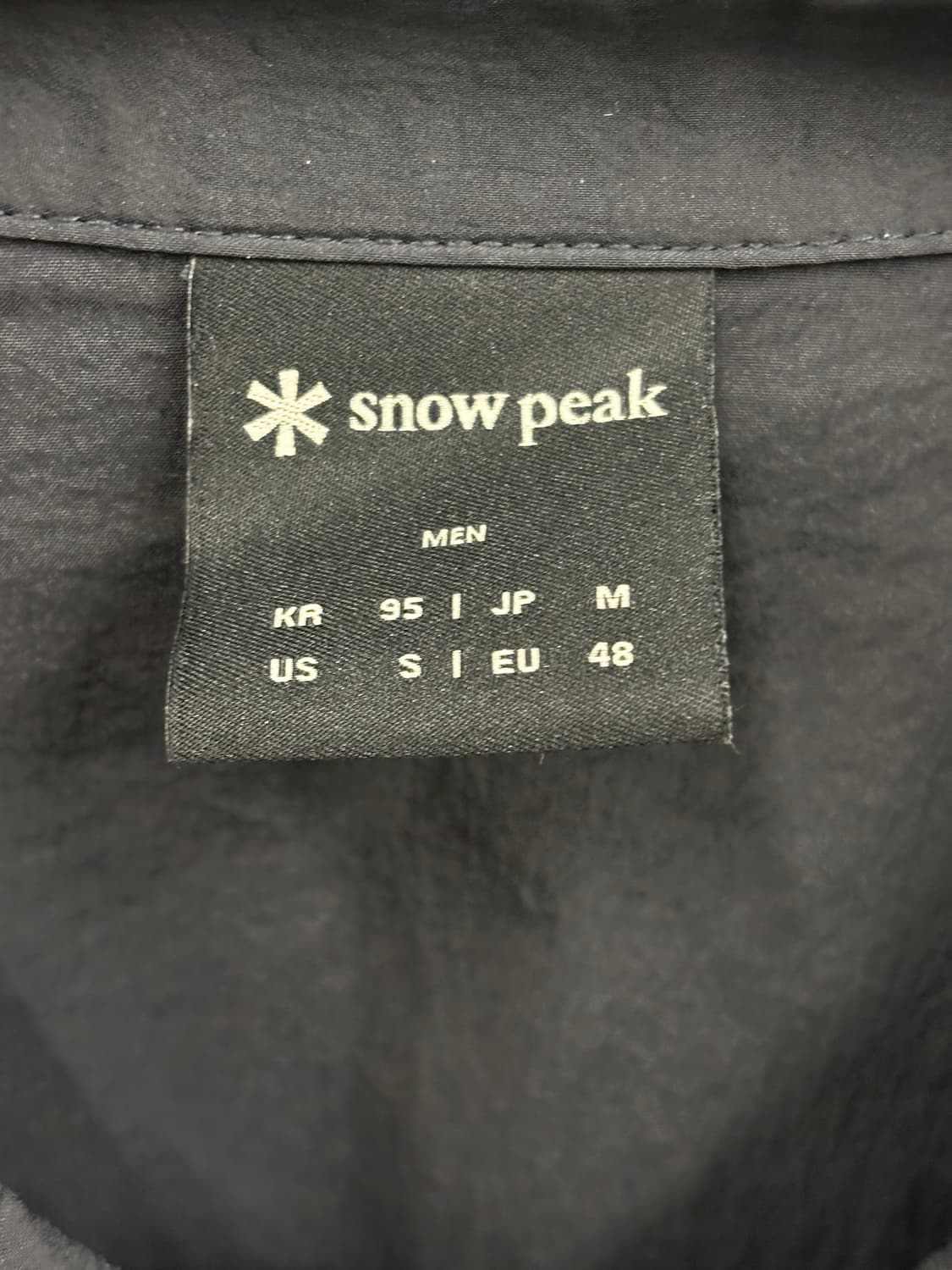 스노우피크 하프 슬리브 아노락 셔츠 다크 차콜 M 상품이미지4