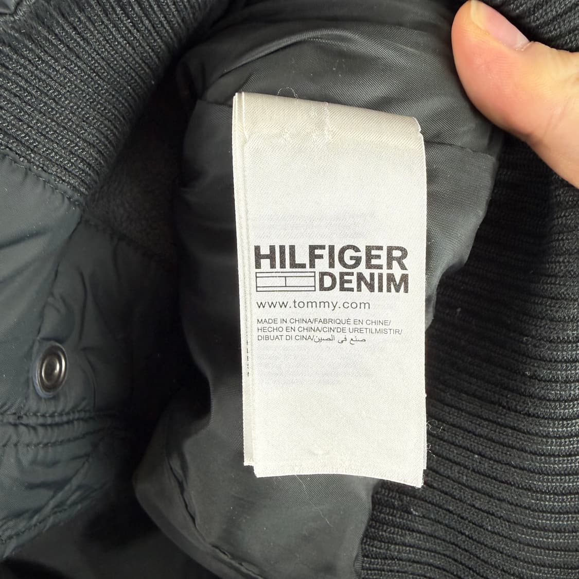 M) 타미힐피거데님 우먼스 퀼팅 패딩 자켓 차콜 상품이미지5