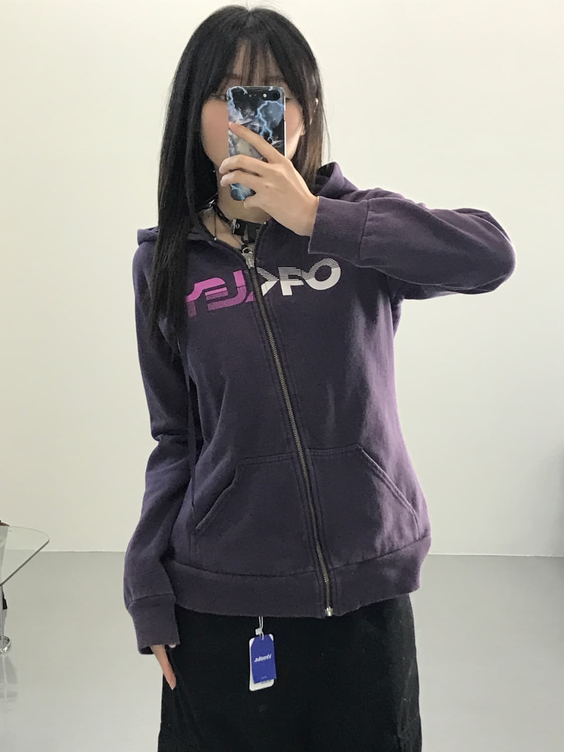 오클리 퍼플 후드집업 상품이미지1