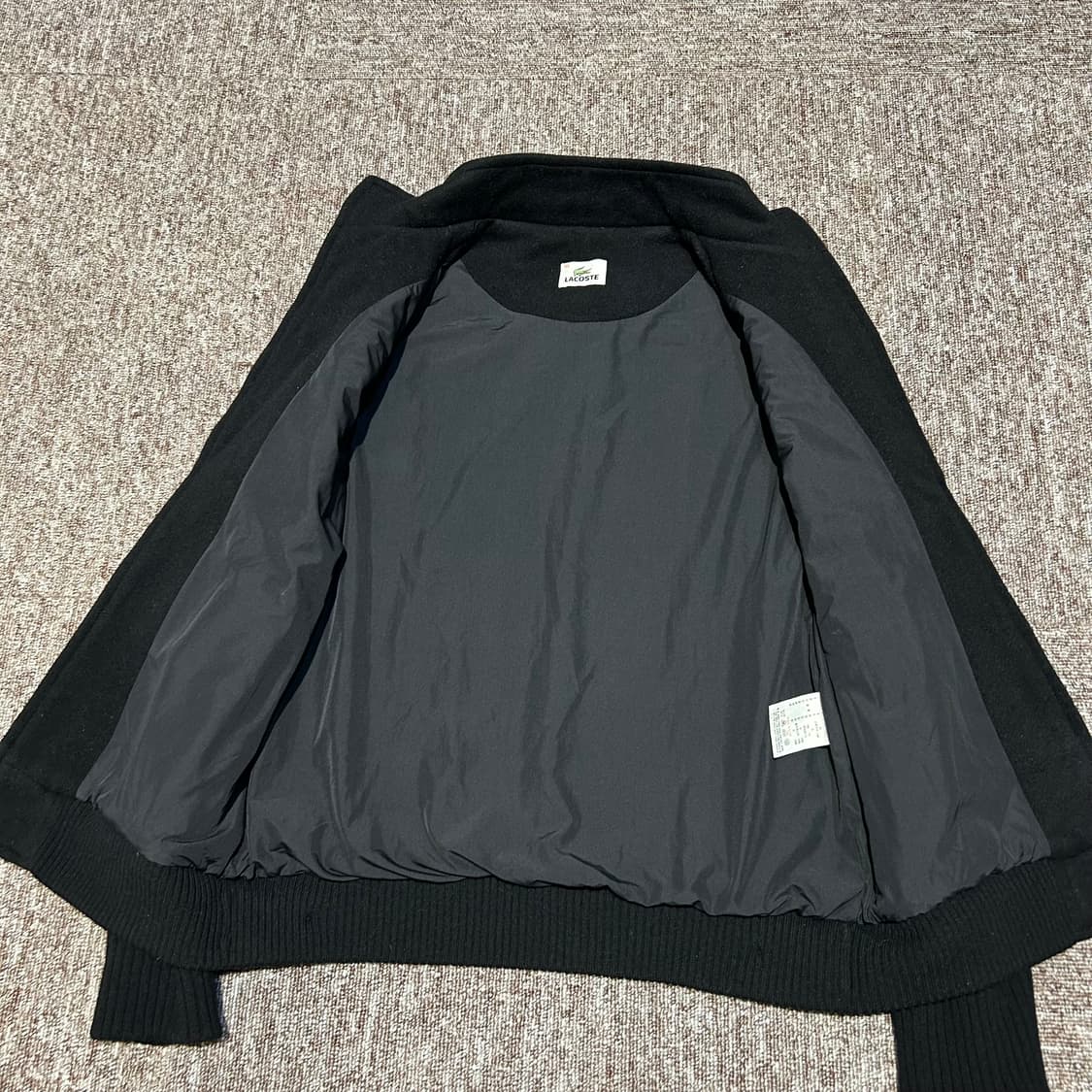 여M) 라코스테 스틸로고 울바디 니트 팔 집업 자켓 상품이미지4