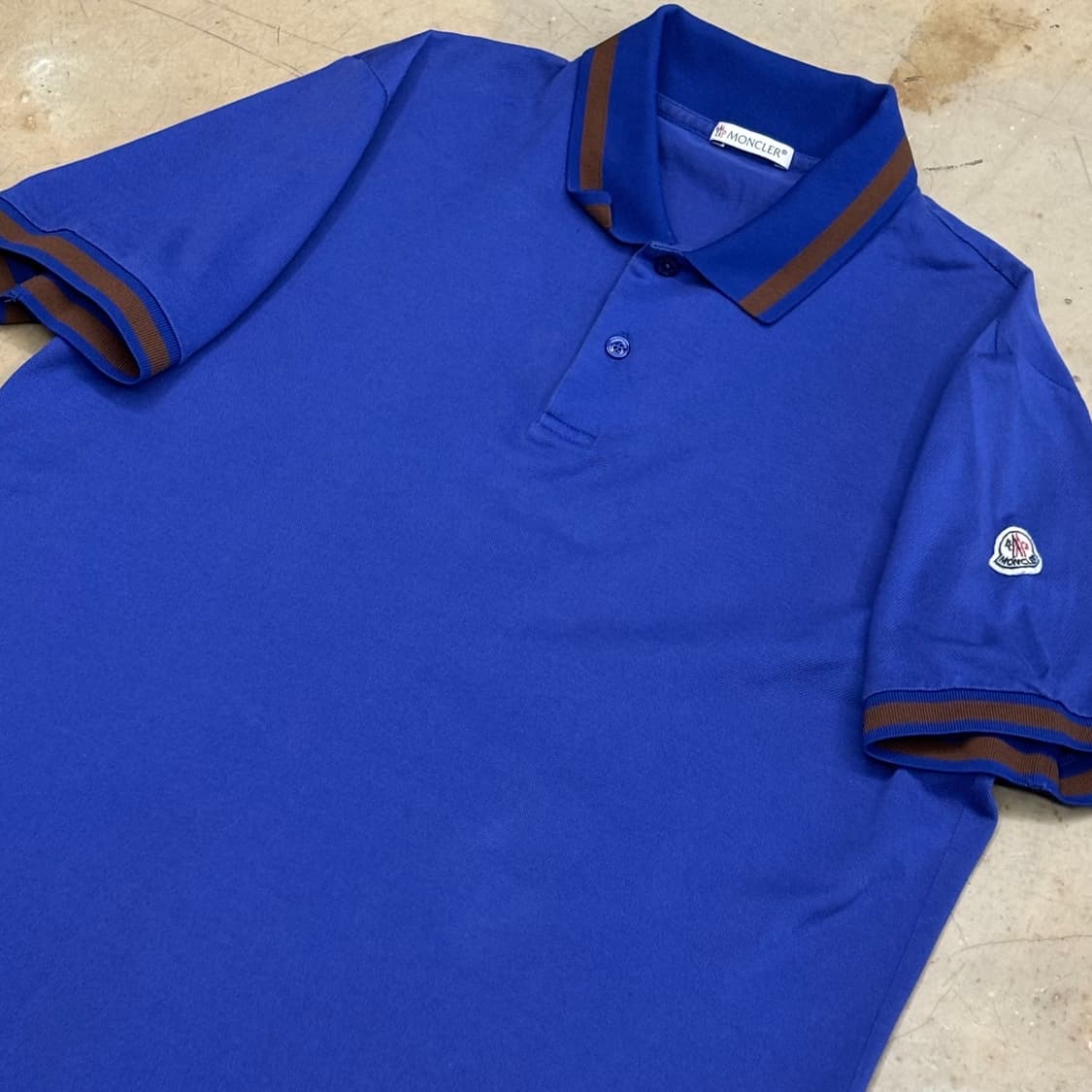 🫶🏻 몽클레어 블루 카라 반팔티 🫶🏻 상품이미지2