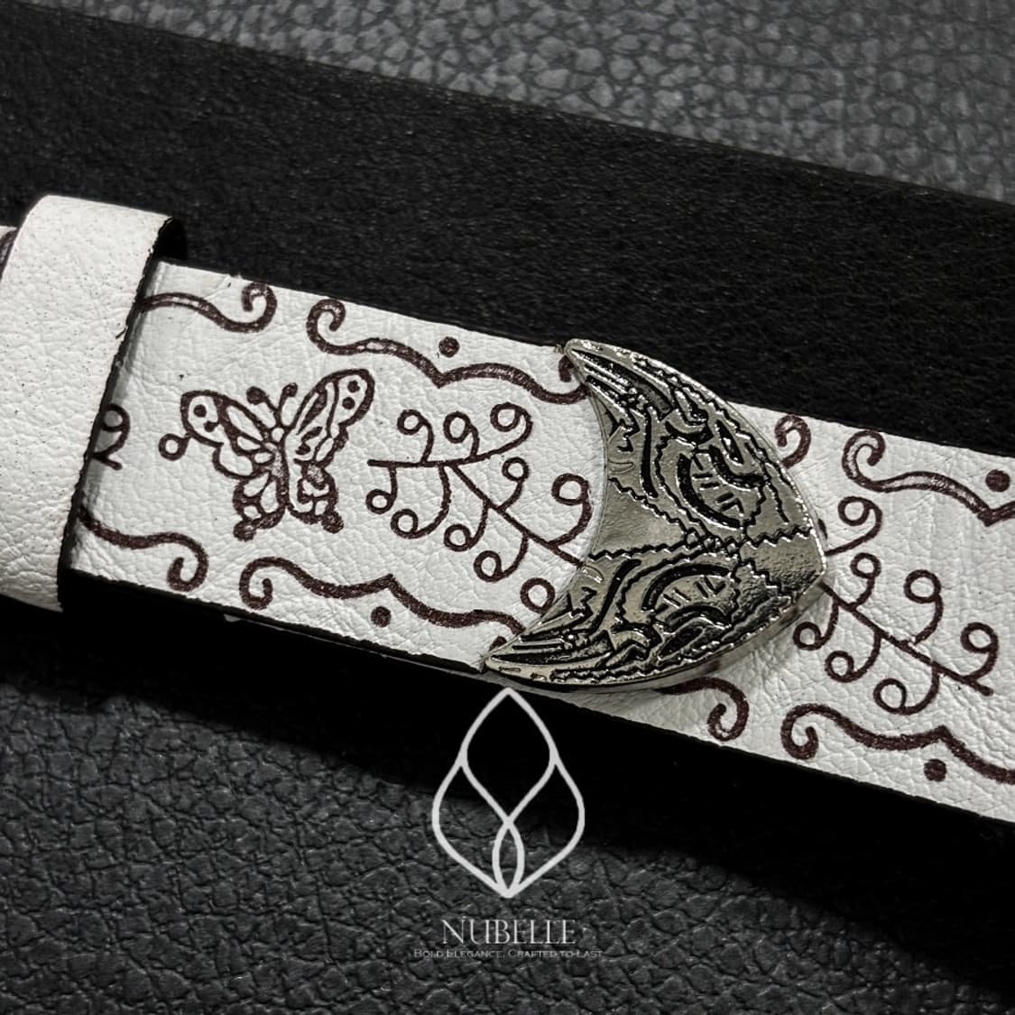 🌗 Ethnic embossed belt / 에스닉 음각 가죽 벨트 상품이미지5