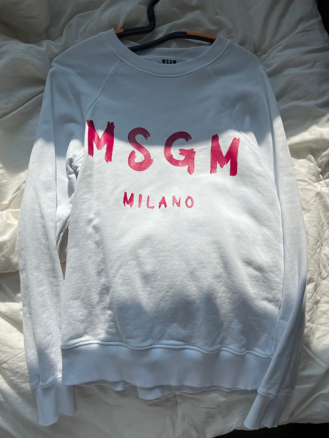 MSGM 화이트 여성 맨투맨 xs 상품이미지1