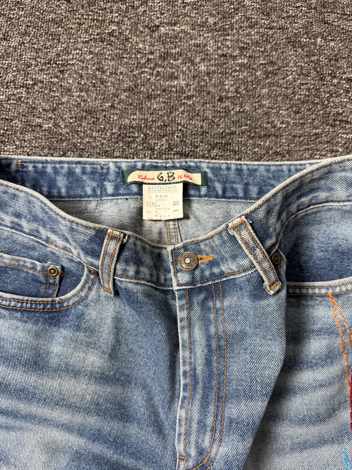 빈티지 히피 데님 팬츠 상품이미지3