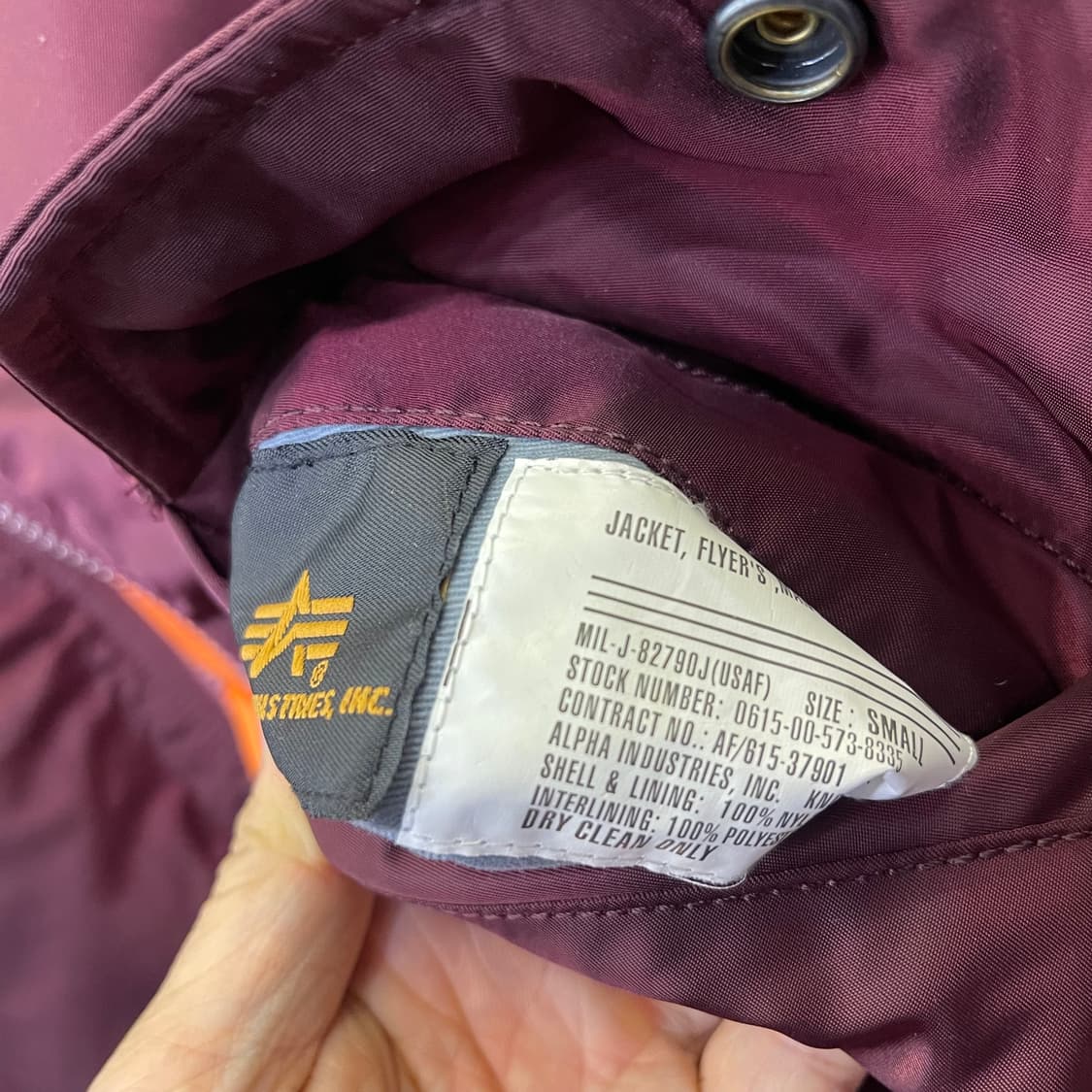 알파 usaf 마원 버건디 상품이미지6