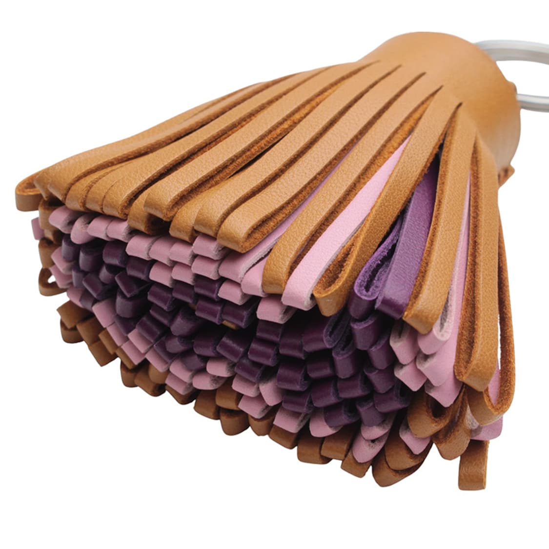 에르메스 골드 로즈 사쿠라 울트라 바이올렛 폼폼 테슬 키링 상품이미지3