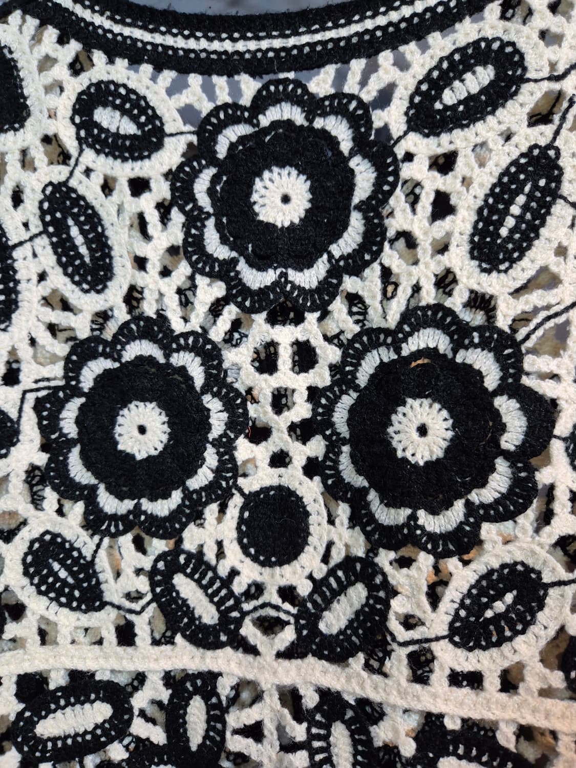 크로셰 플라워 니트 조끼 S 상품이미지8