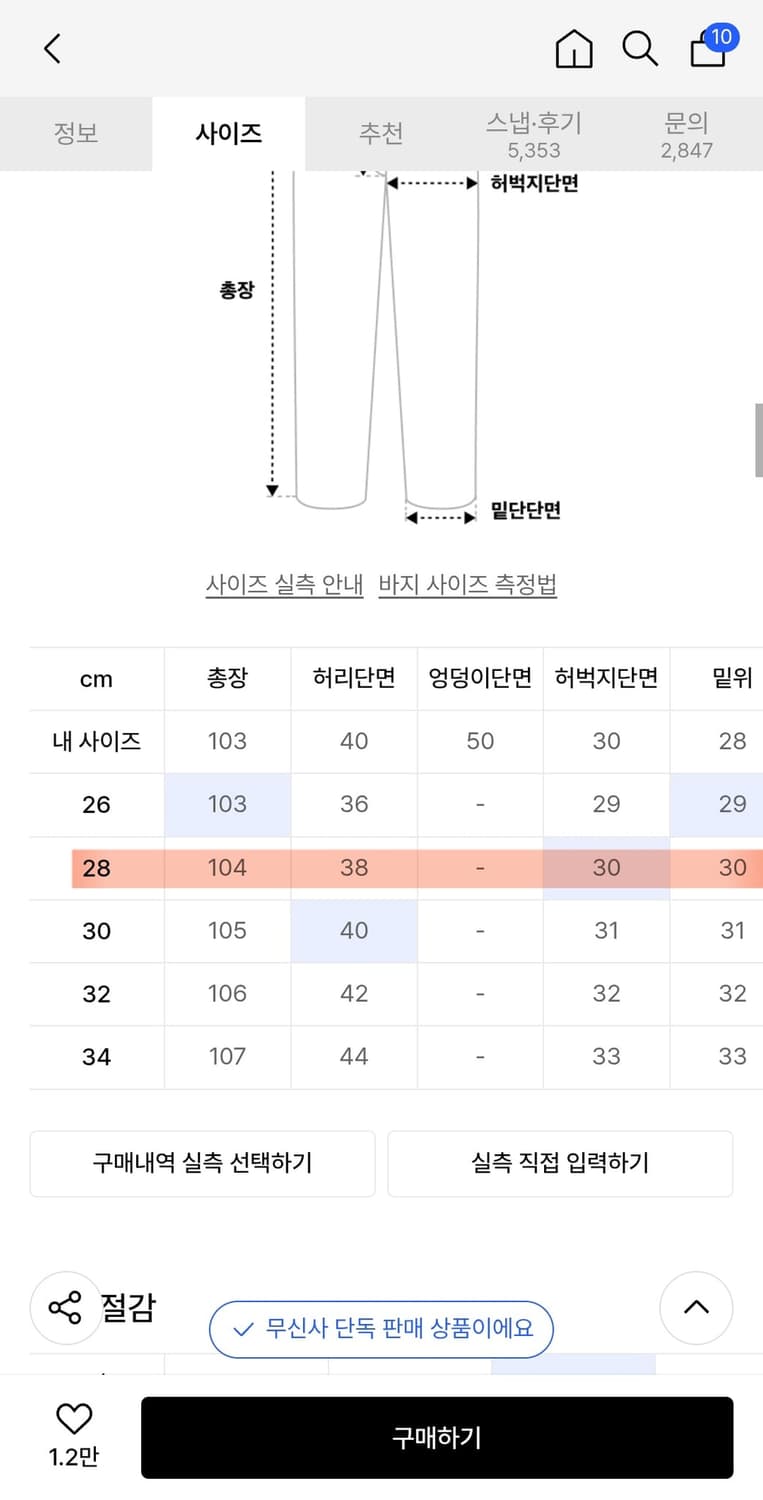 브랜디드 히시토모(HISHITOMO) 스트레이트 연청 51005 28 상품이미지9