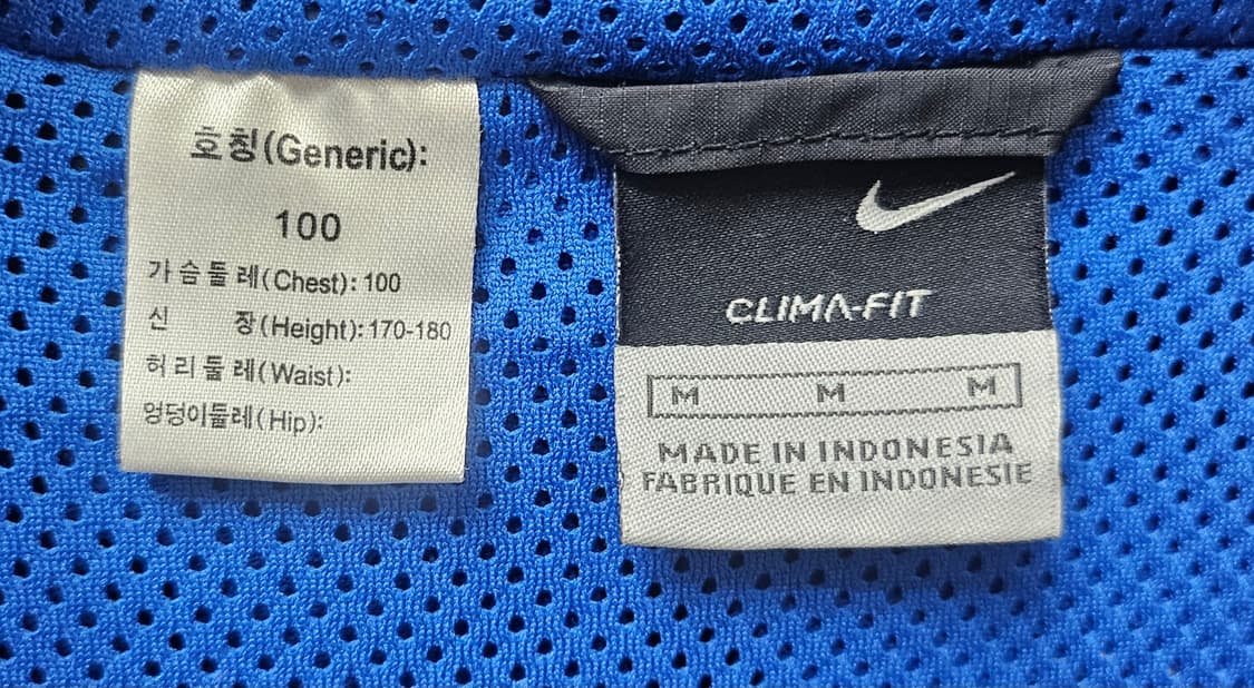 (100~105)L☆초대장급☆ 나이키 인터밀란 [블랙] 레인자켓 바람막이 상품이미지2