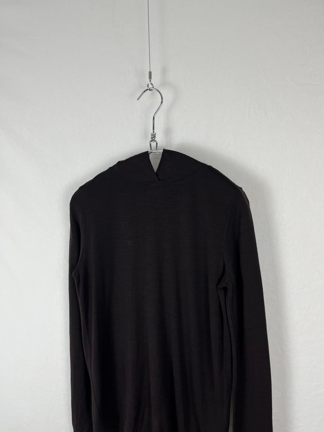 Vintage 딥 브라운 이너 후디 상품이미지4