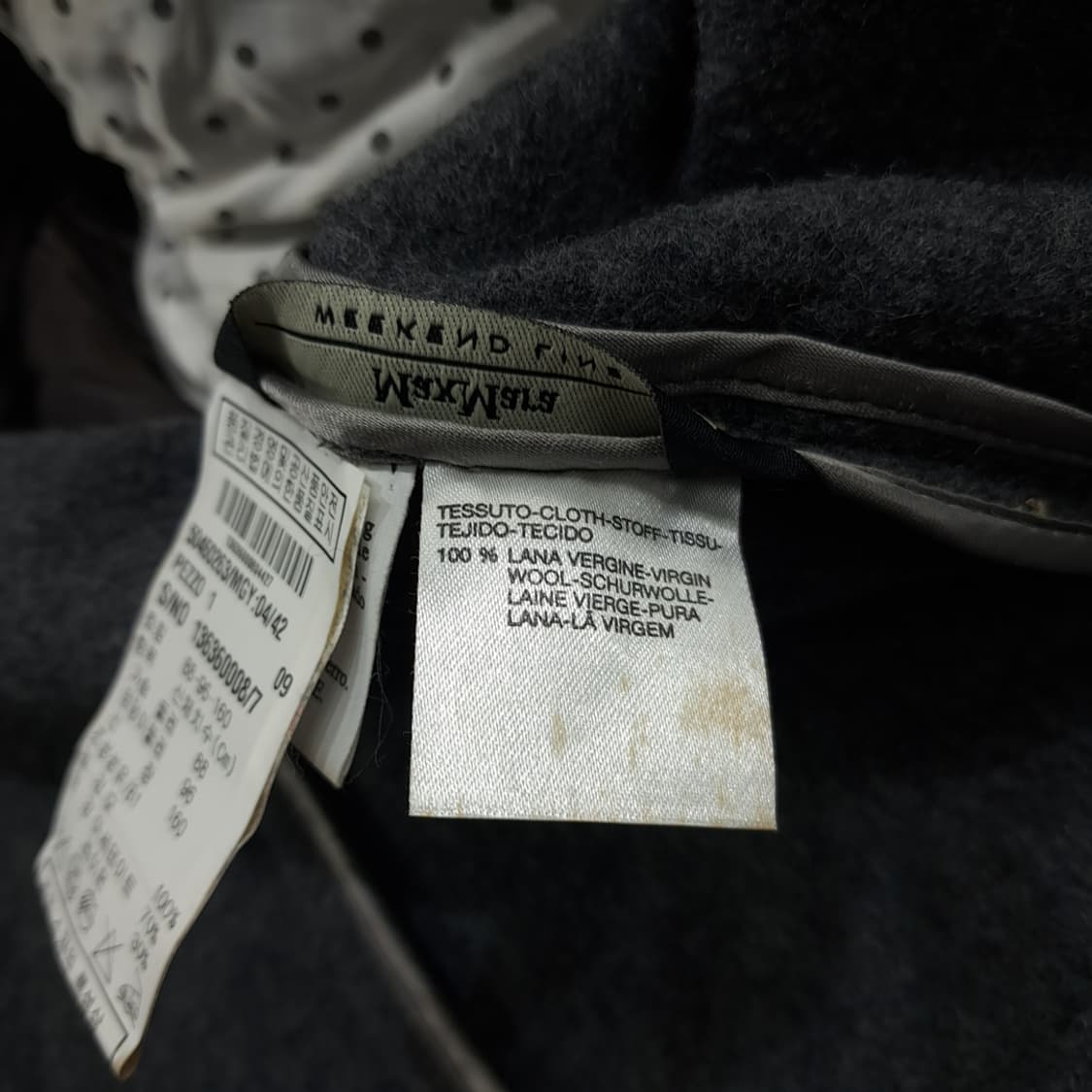 CN820W M 막스마라 위켄드 버진울 도트 자켓 상품이미지6