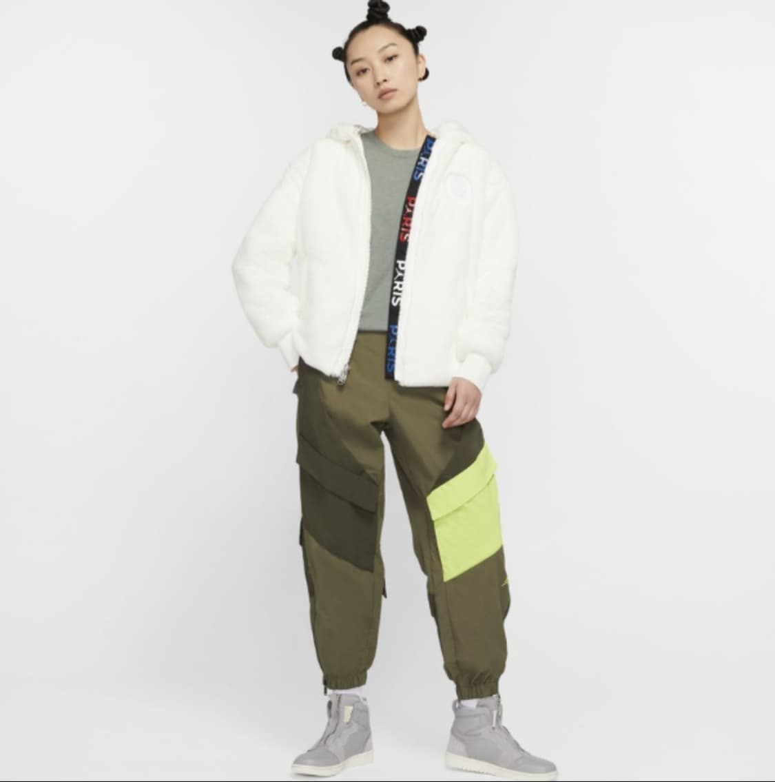 새제품) 나이키 조던 파리 생제르망 플리스 봄버 자켓  S(55) 상품이미지1