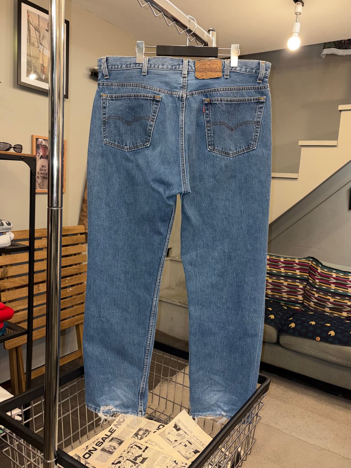 90’s Levi’s 501 523 USA denim pants 상품이미지7