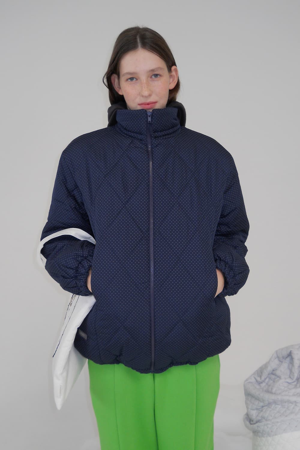 페스토 후디드 퀼티드 점퍼 다크레이크 상품이미지2